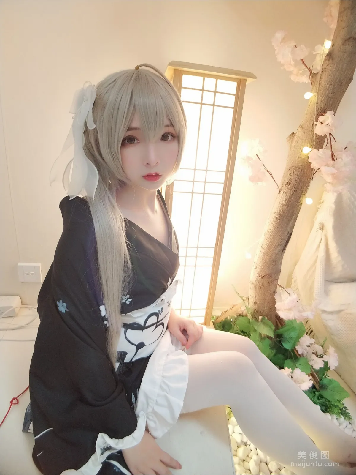 [Cos Welfare] Guchuan kagura - Qiongmei Kimono photo 6