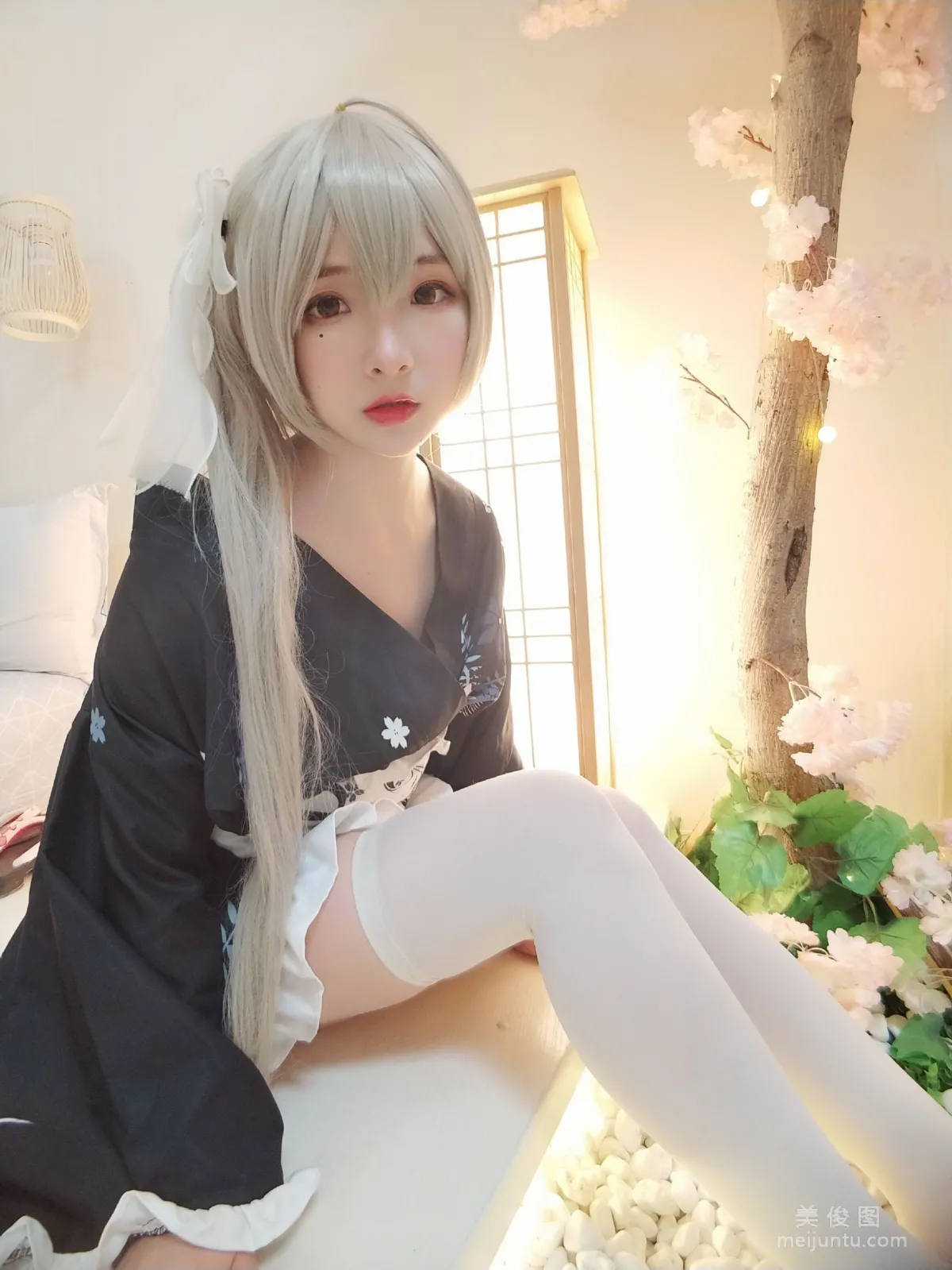 [Cos Welfare] Guchuan kagura - Qiongmei Kimono photo 20