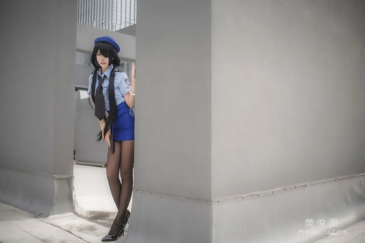 [Cos Welfare] Weibo Girl Momoko Kuikui - Kurumi Policewoman Photo Set photo 9