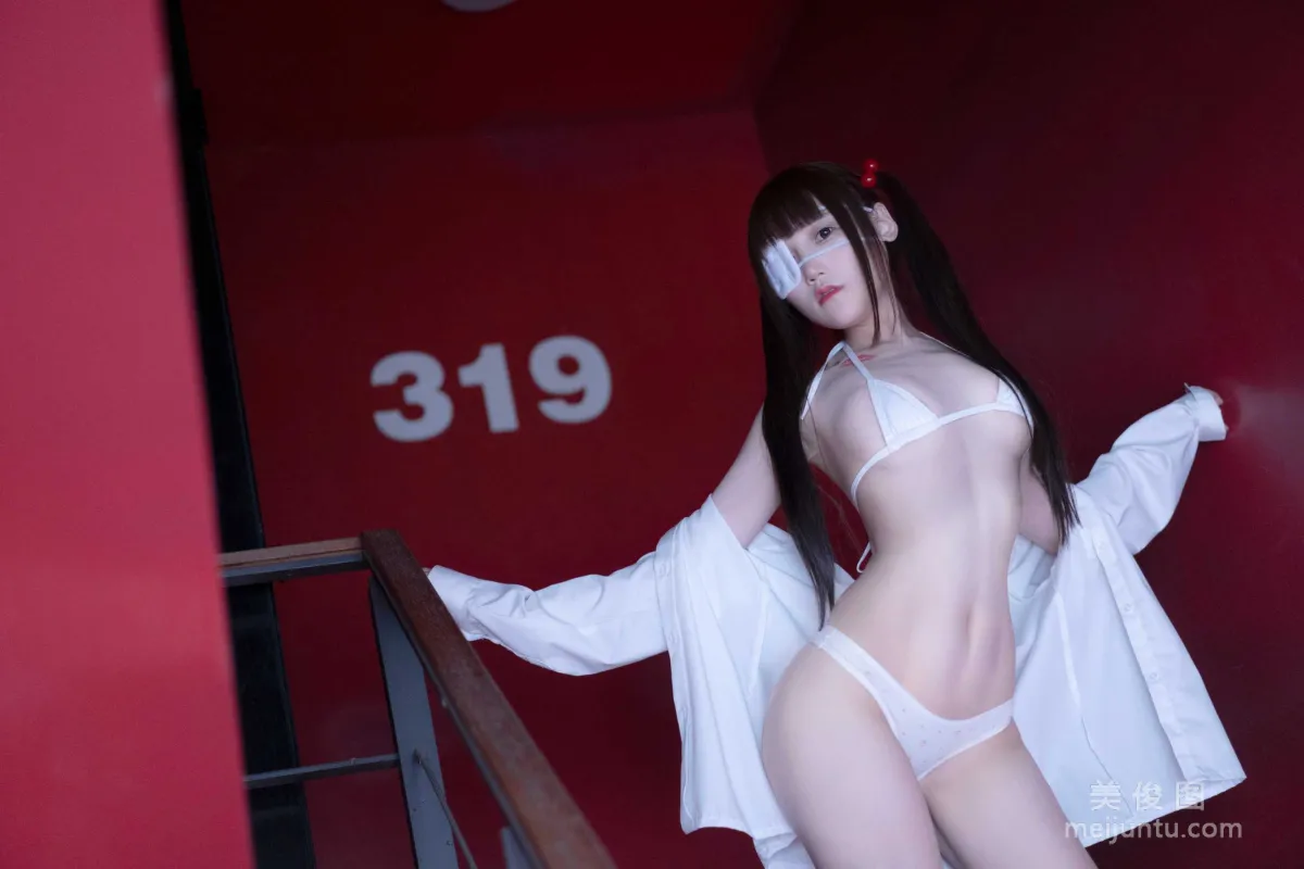 COS少女星野咪兔 - 紅色 寫真套圖 26