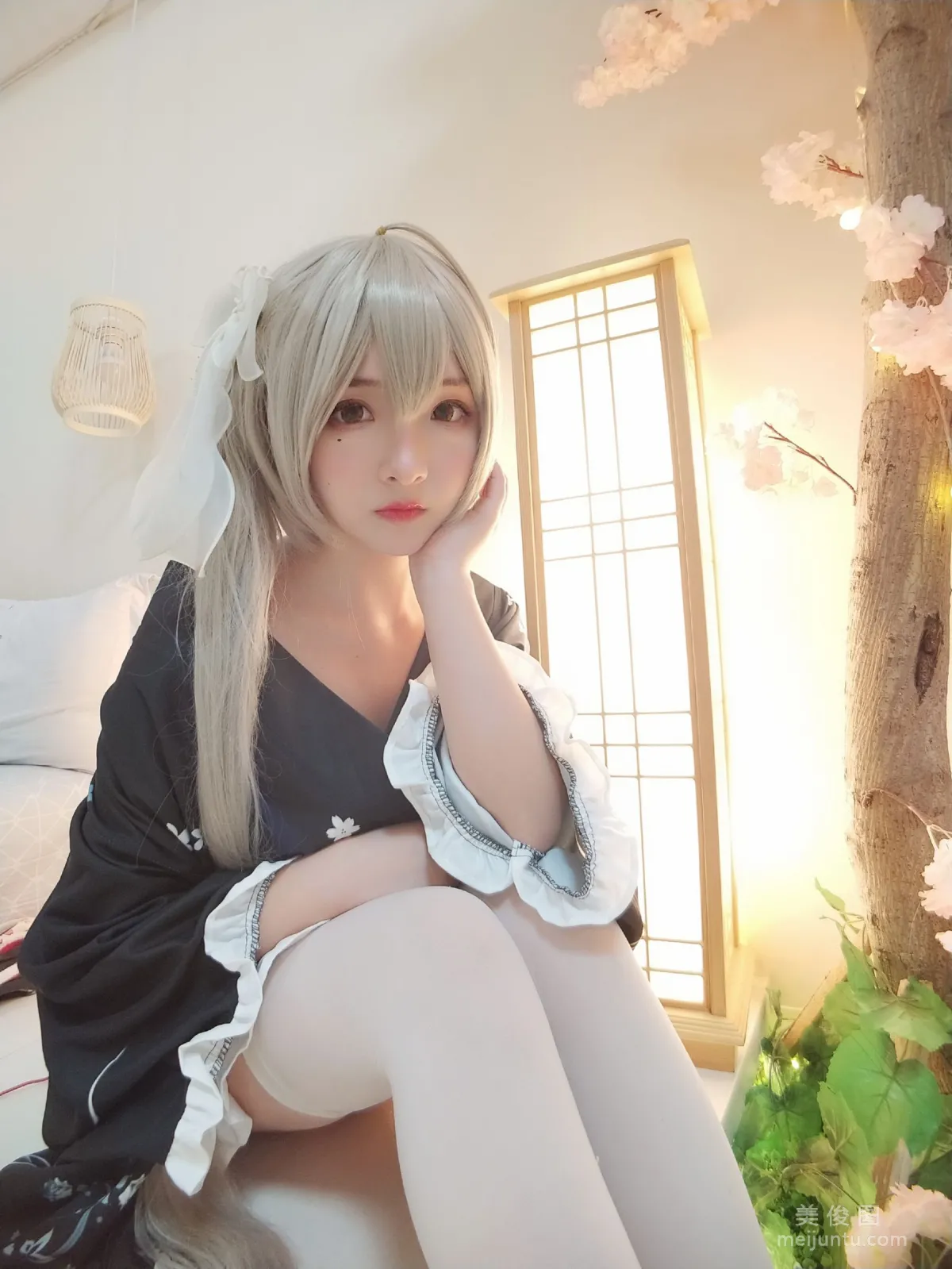 [Cos Welfare] Guchuan kagura - Qiongmei Kimono photo 18