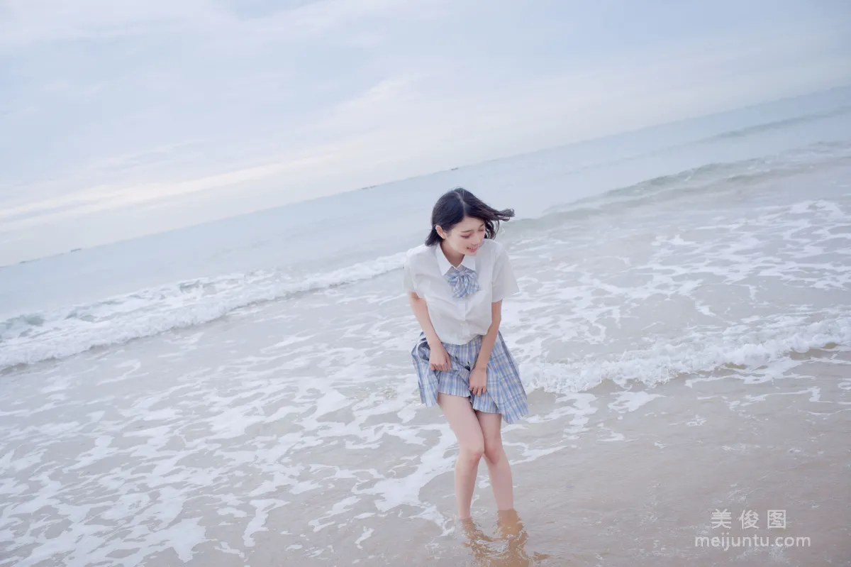 [COS福利] 周叽是可愛兔兔 - 海邊jk 6