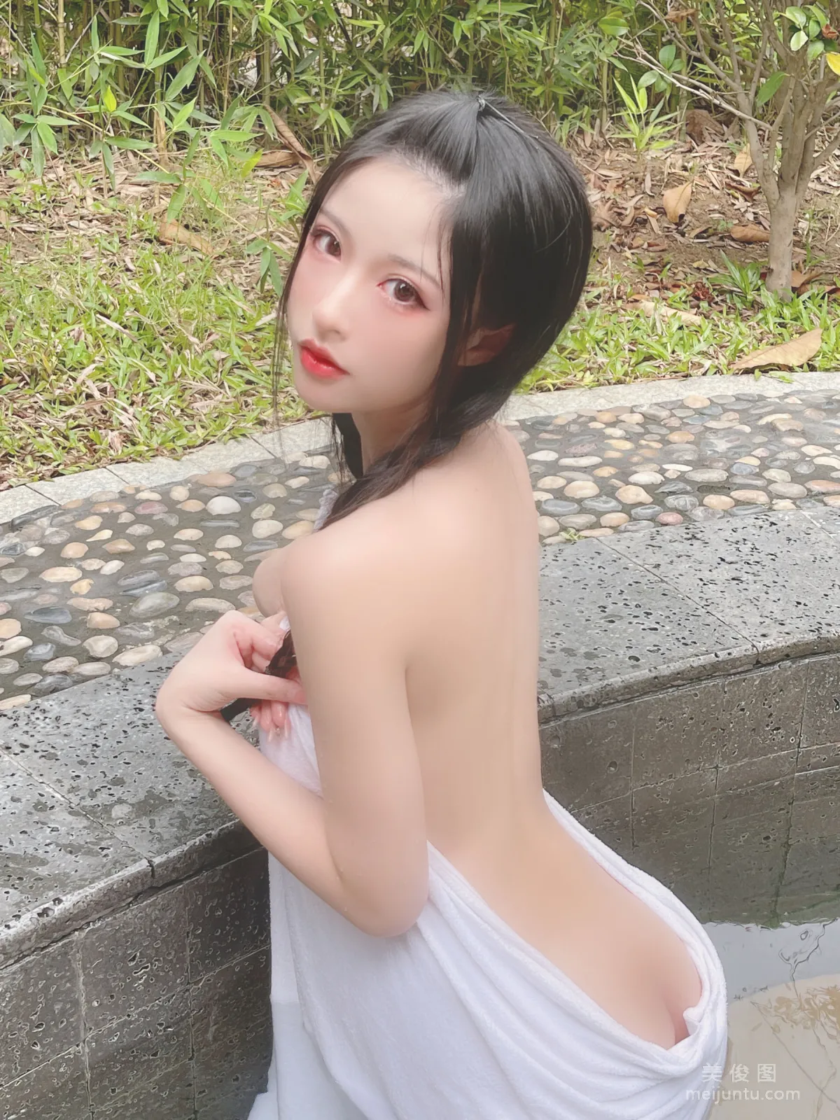 [Cosplay] Beauty Qingshui Younai - Hot Spring Bath Towel photo 14