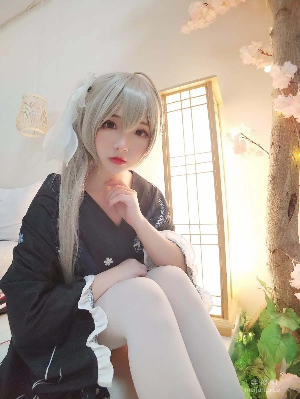 [Cos Welfare] Guchuan kagura - Qiongmei Kimono photo 16