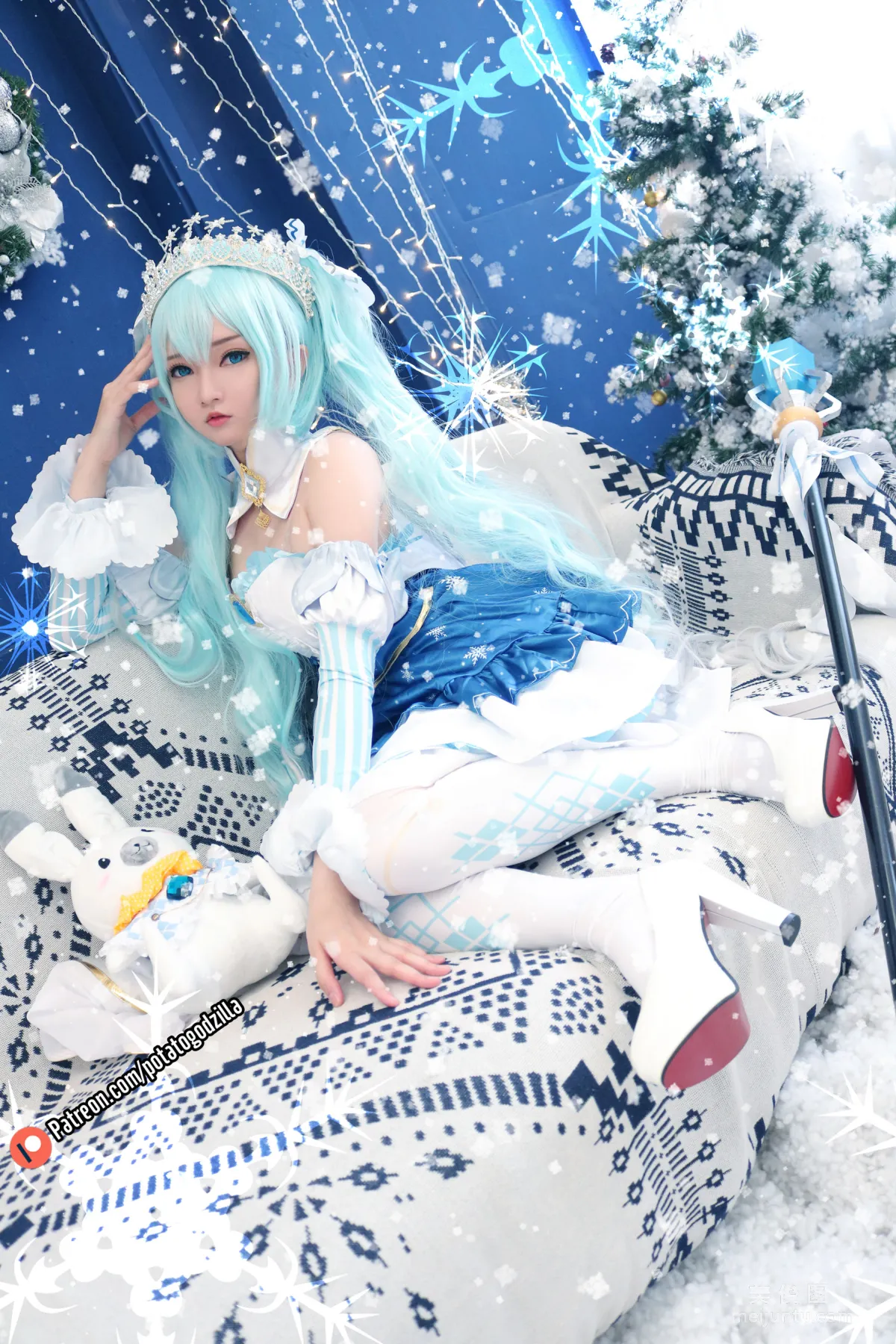 Coser小姐姐Potato Godzilla - Snow Miku12