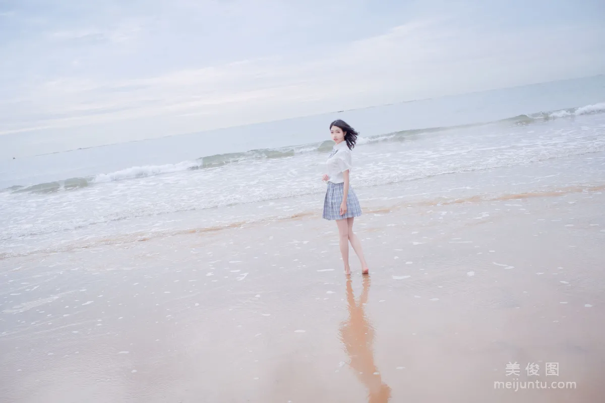 [COS福利] 周叽是可愛兔兔 - 海邊jk 26
