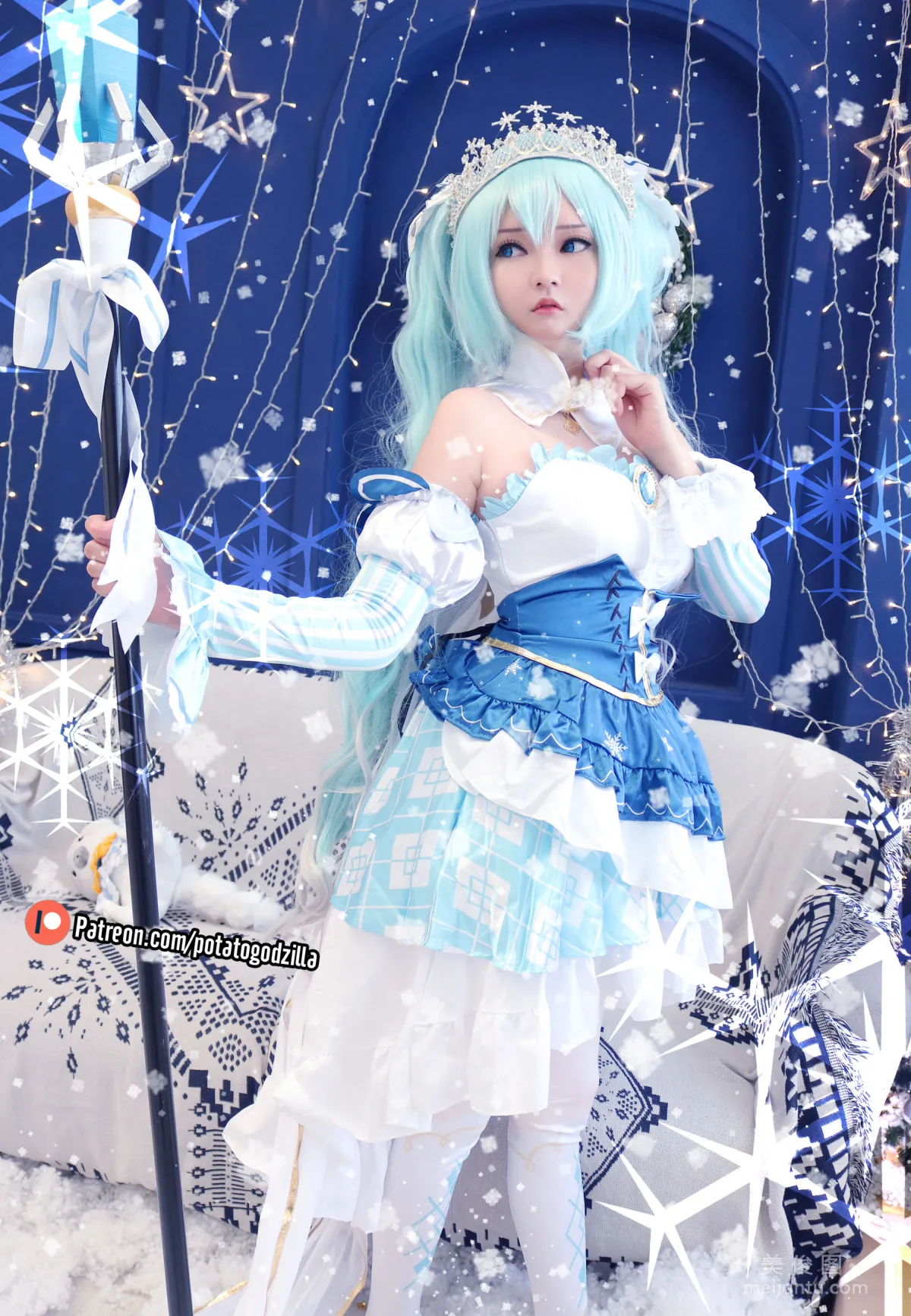 Coser小姐姐Potato Godzilla - Snow Miku22