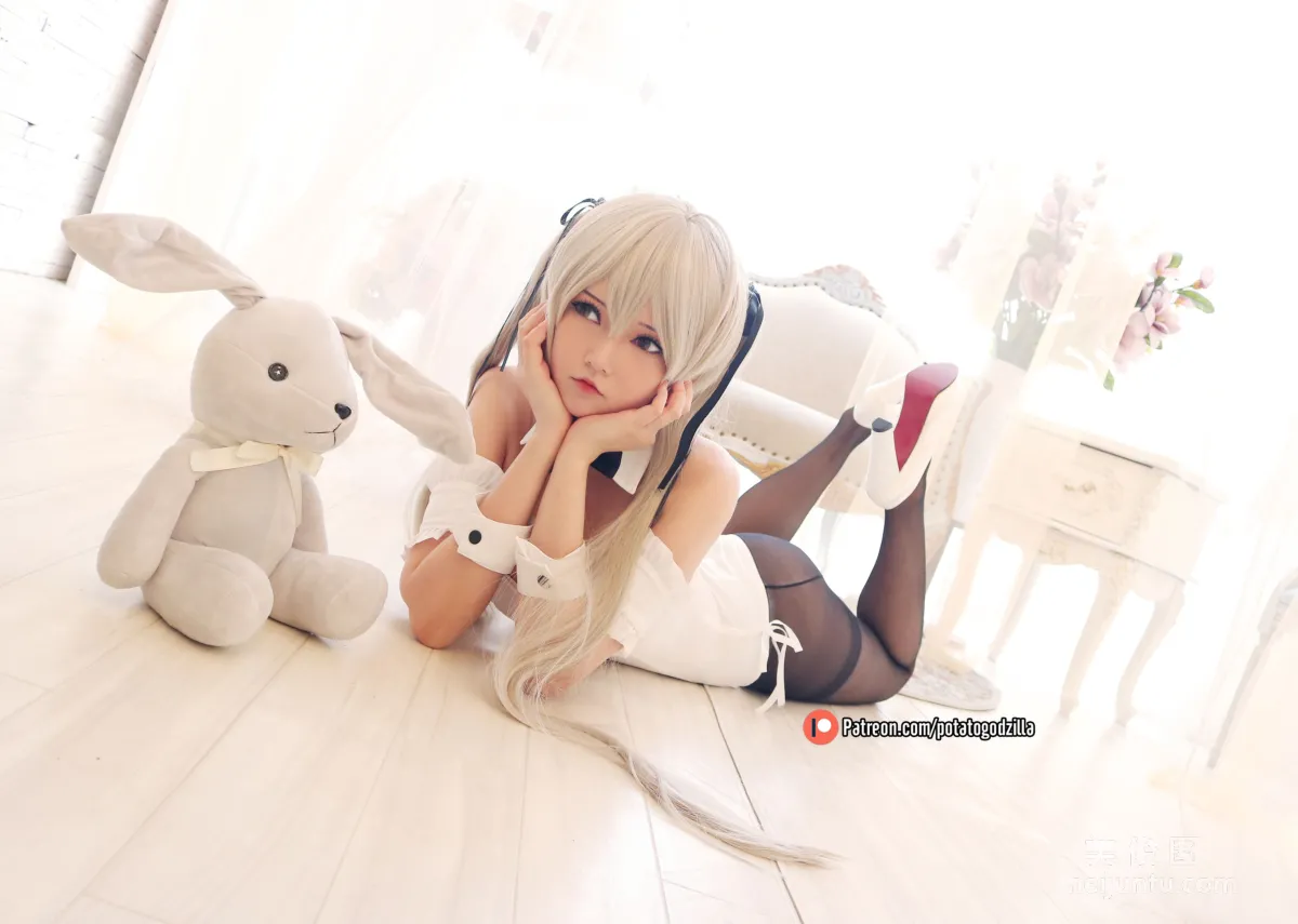 Coser小姐姐Potato Godzilla - Sora Kasugano Bunny Suit7