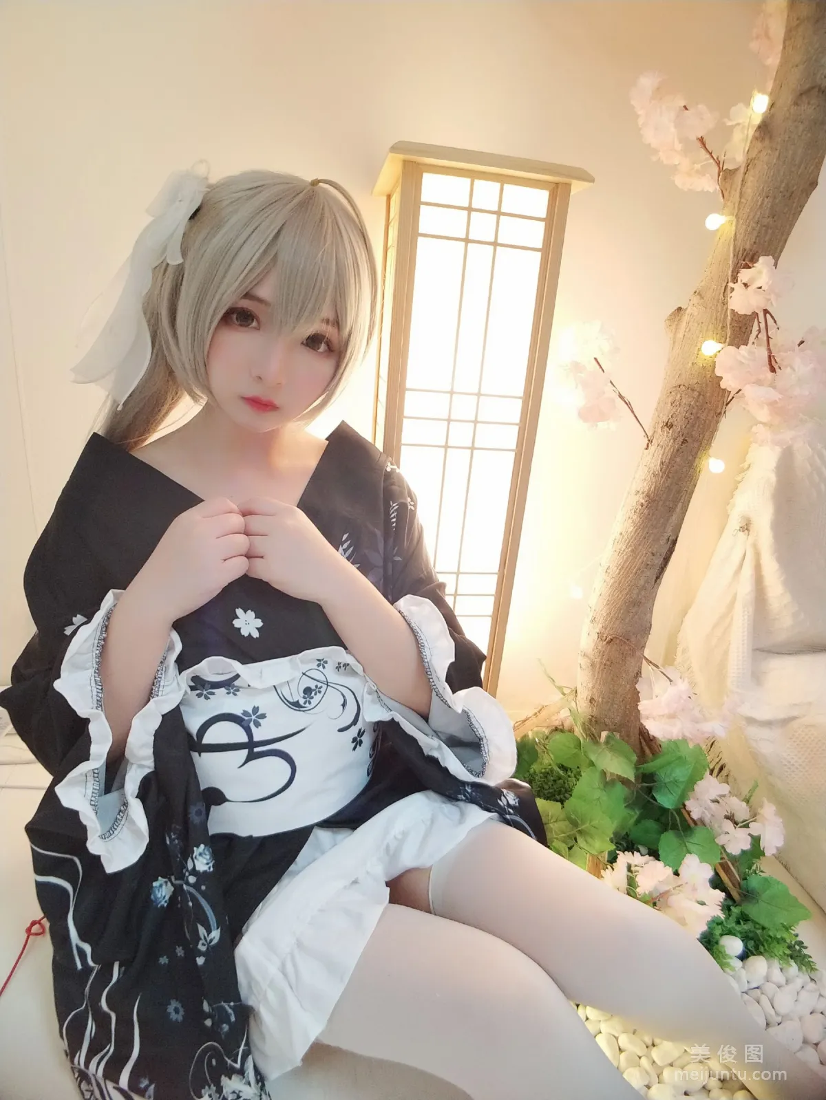 [Cos Welfare] Guchuan kagura - Qiongmei Kimono photo 10