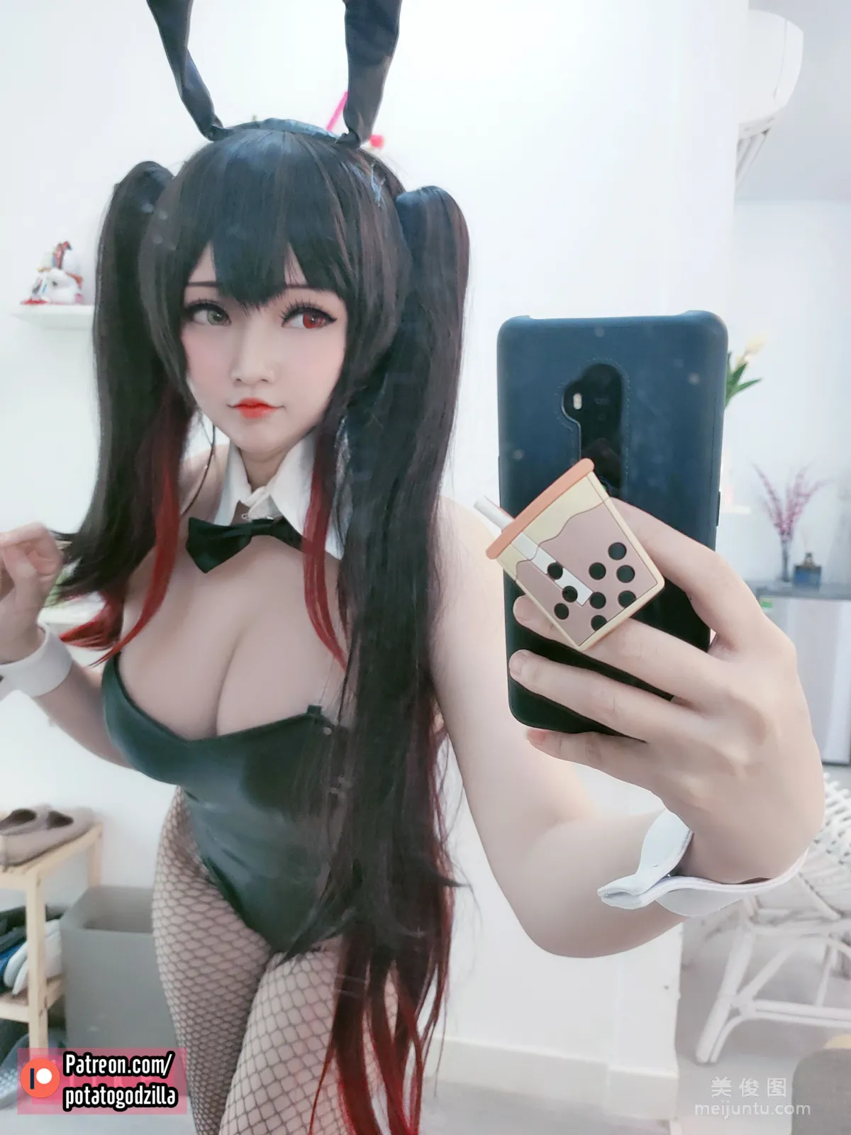 [COS福利] Potato Godzilla - Kurumi Tokisaki Bunny Girl 25
