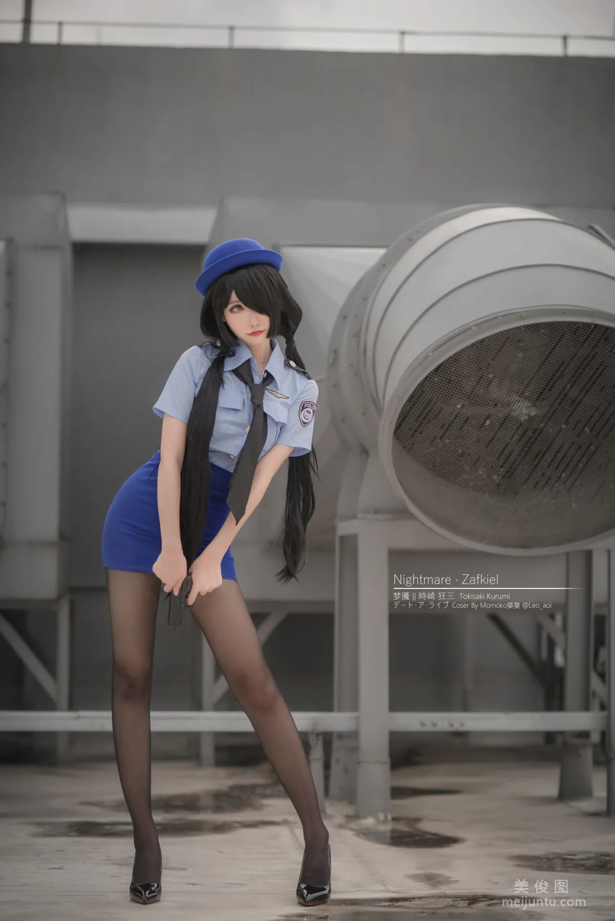 [Cos Welfare] Weibo Girl Momoko Kuikui - Kurumi Policewoman Photo Set photo 15