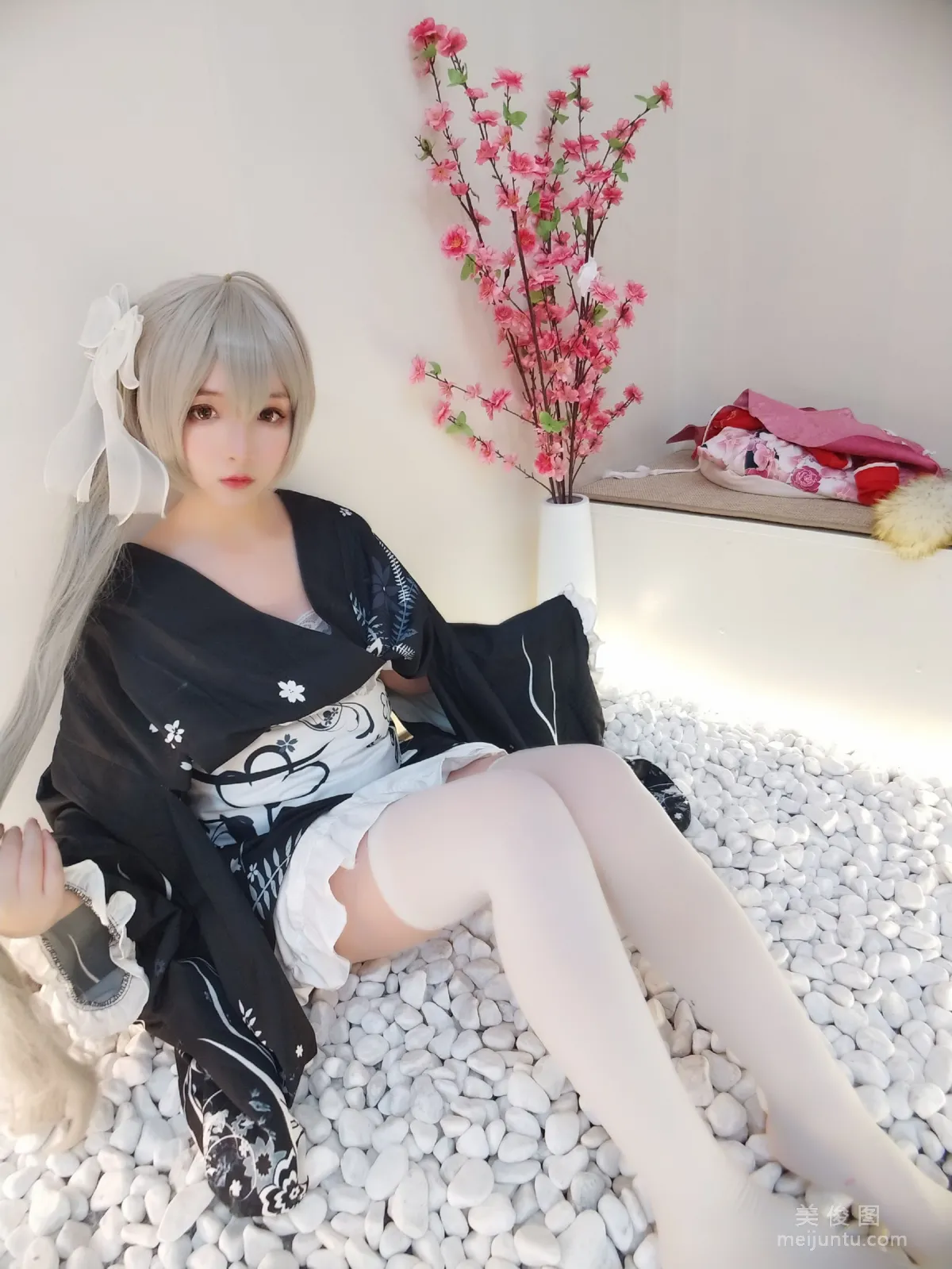 [Cos Welfare] Guchuan kagura - Qiongmei Kimono photo 28