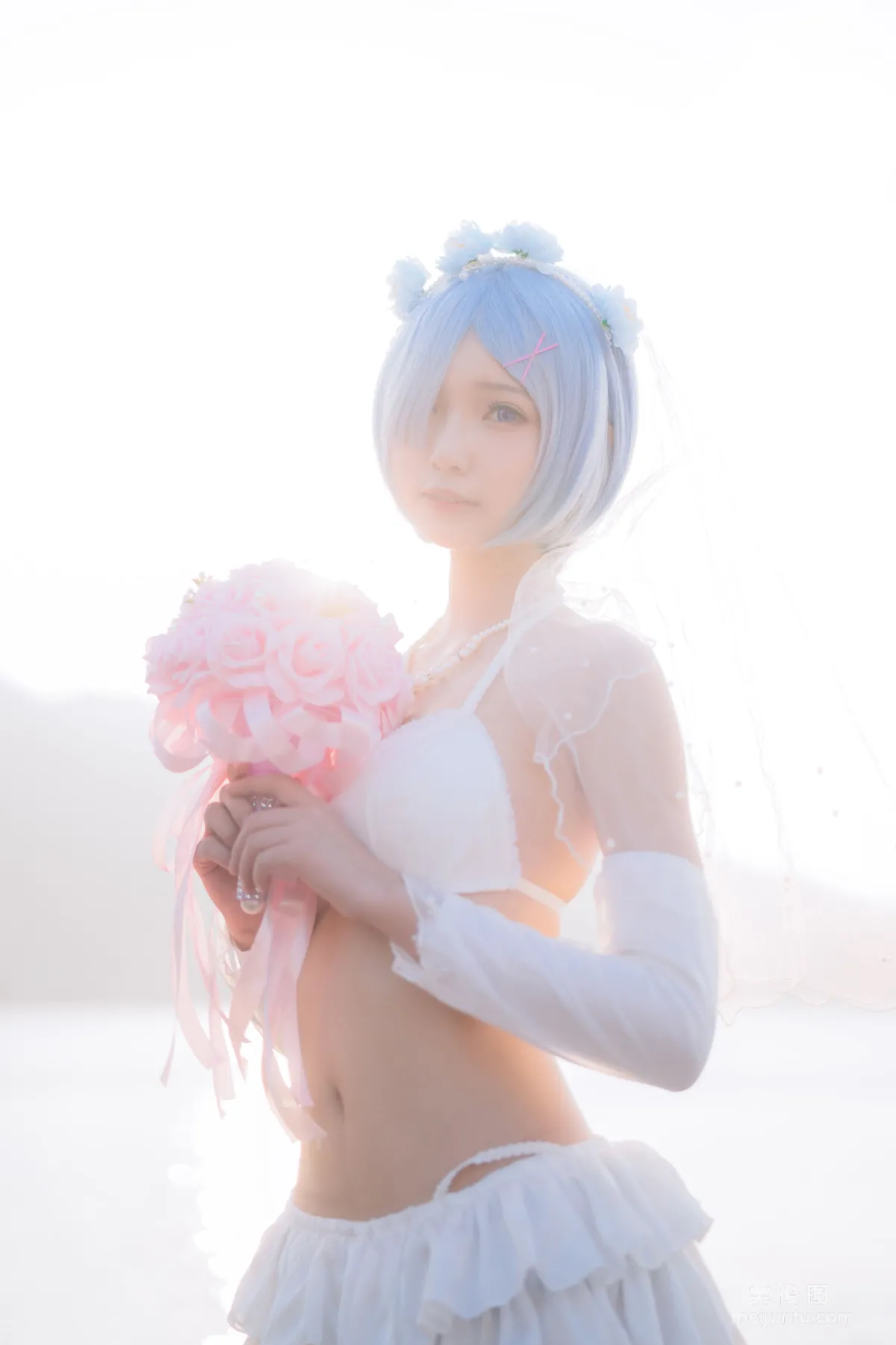 [COS Welfare] Cheng Zimiao - Rem Seaside Wedding Dress Bride photo 1