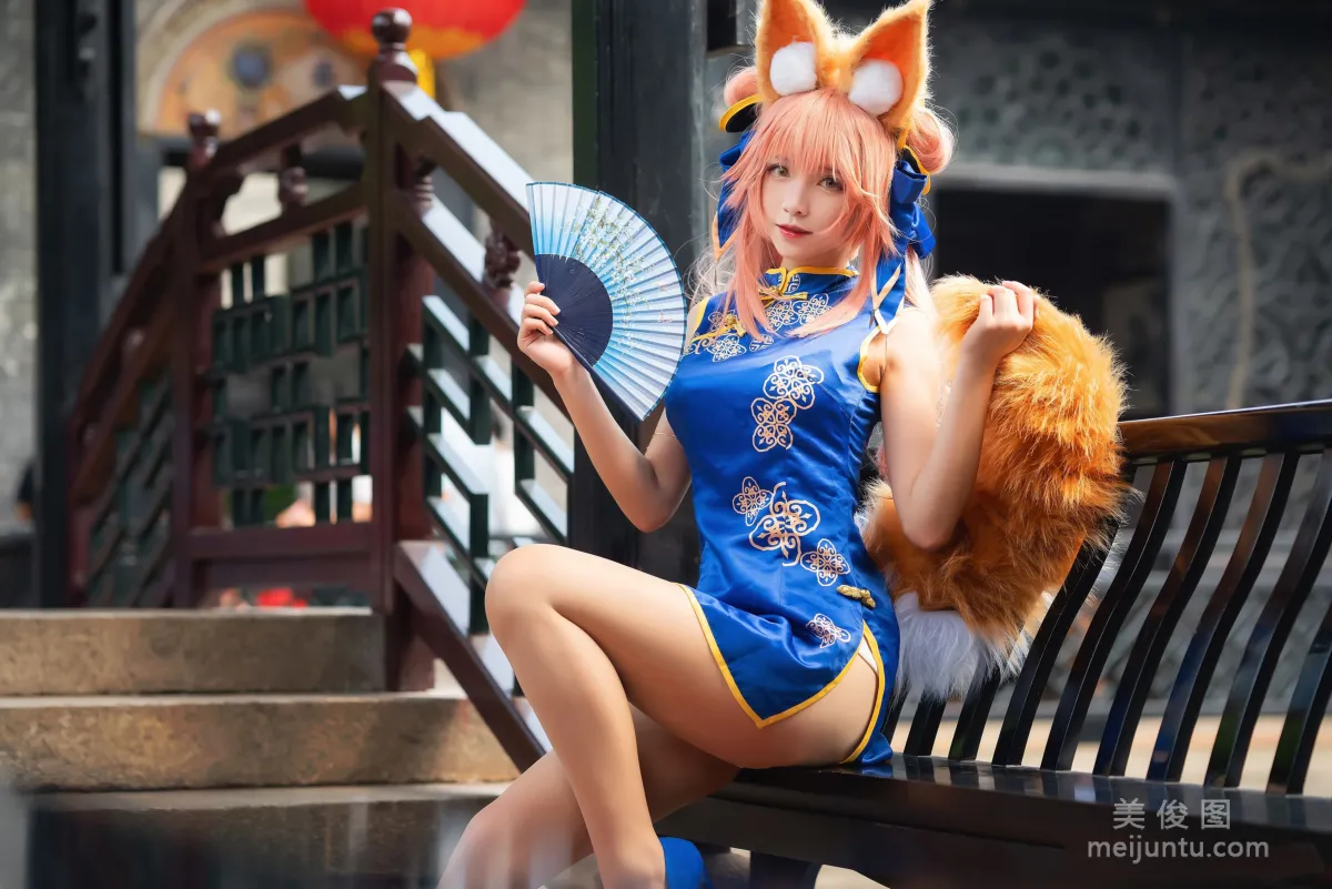 [COS] Dada Juanjuan Xiaojuan - Tamamo no Mae Cheongsam photo 2