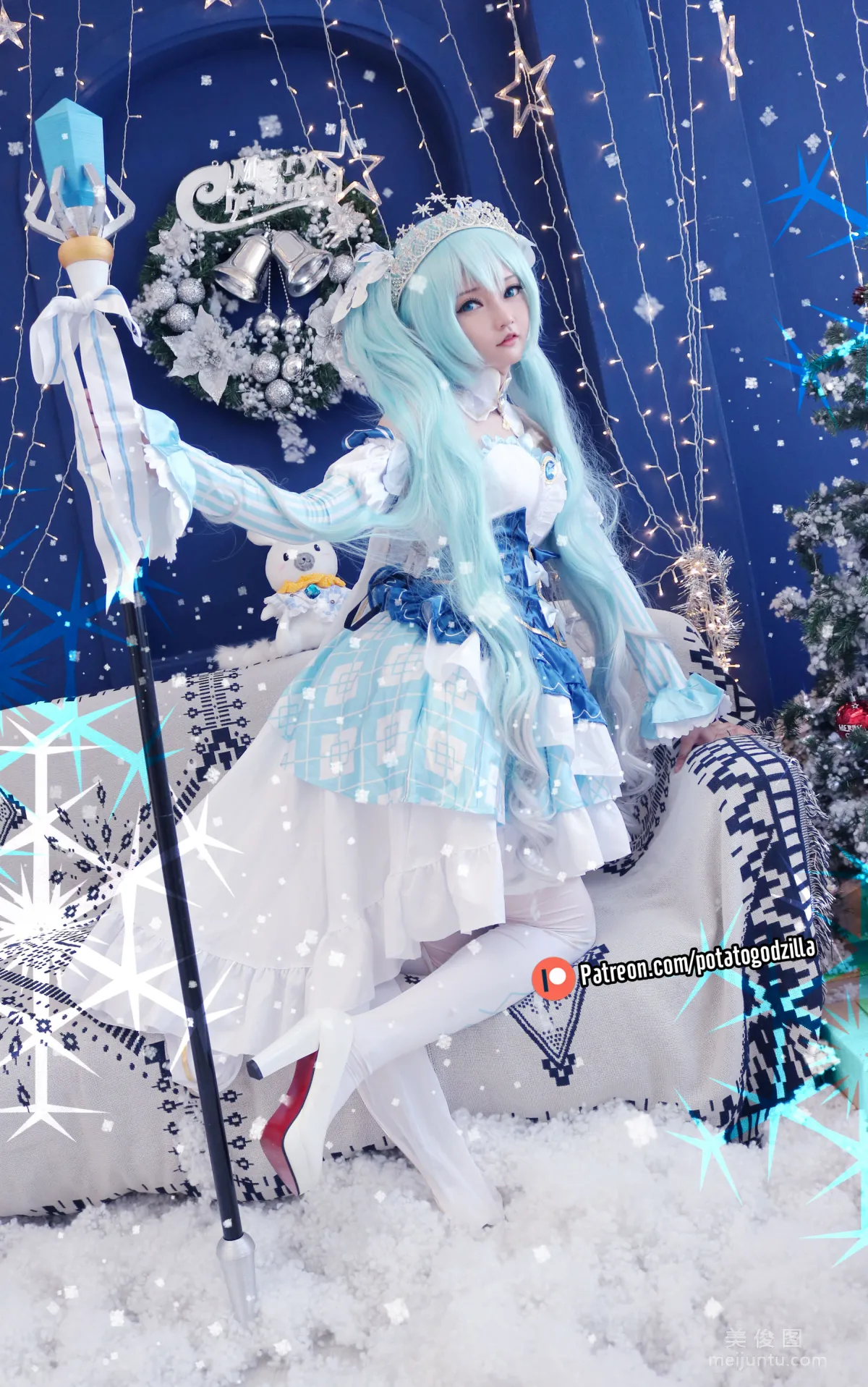 Coser小姐姐Potato Godzilla - Snow Miku4