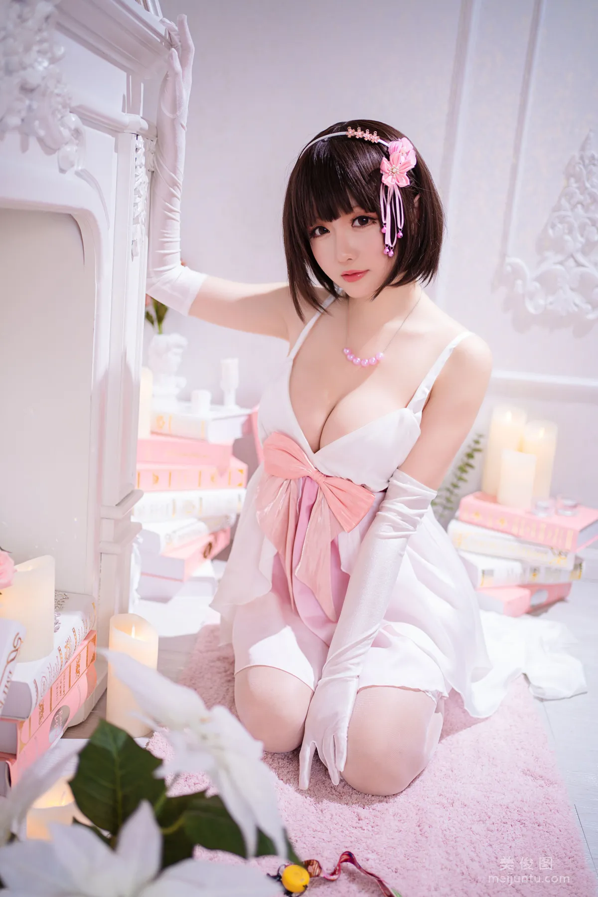 [COS福利] Coser小姐姐星之迟迟 - 加藤惠 特典礼服1