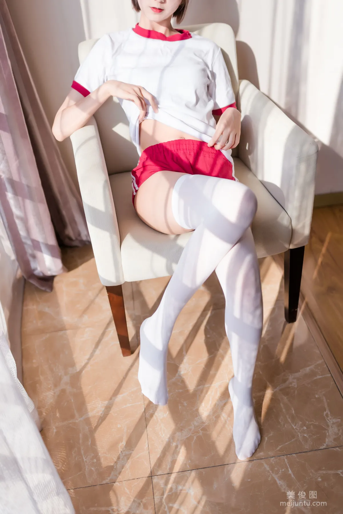 Cute Girl Mu Mianmian OwO - School Swimsuit + Gymnastics Uniform + Maid Photo Set photo 14