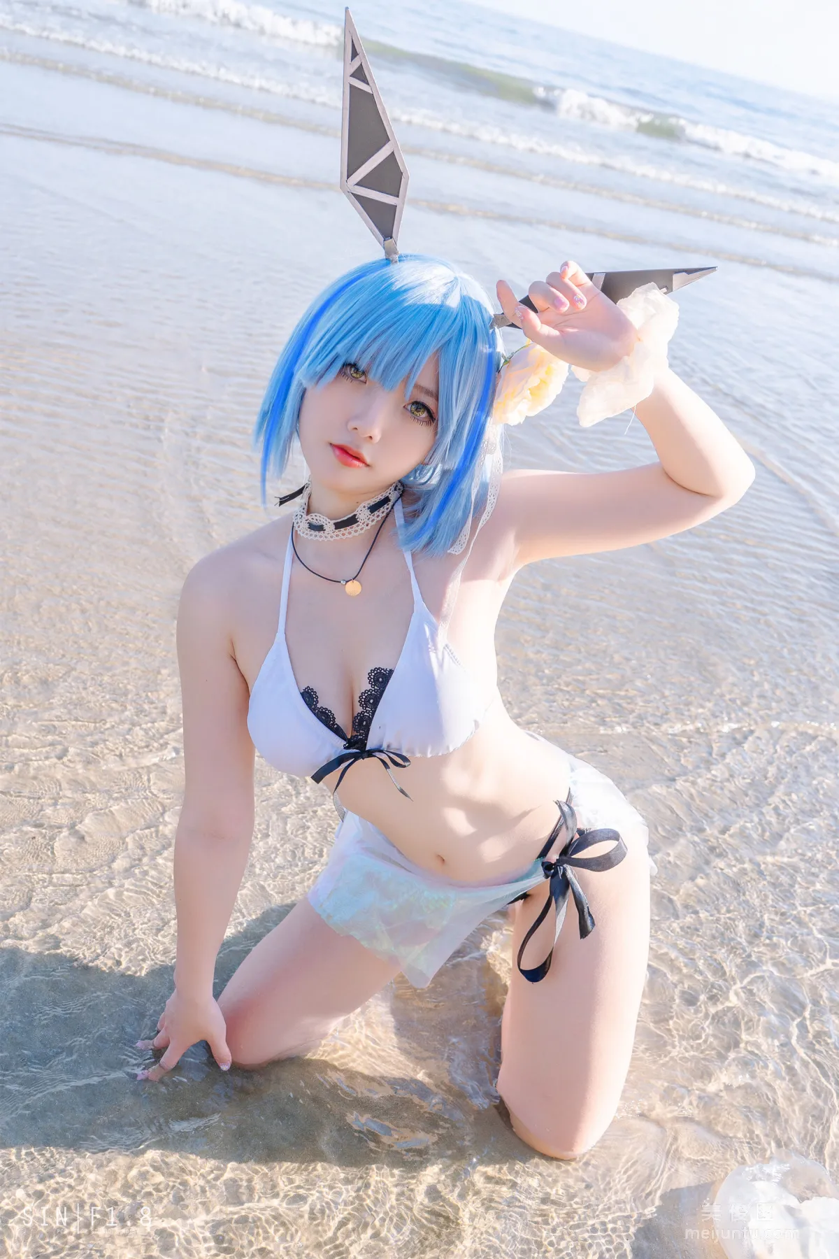 [COS福利] Messie Huang - Gascogne swimsuit 写真套图1
