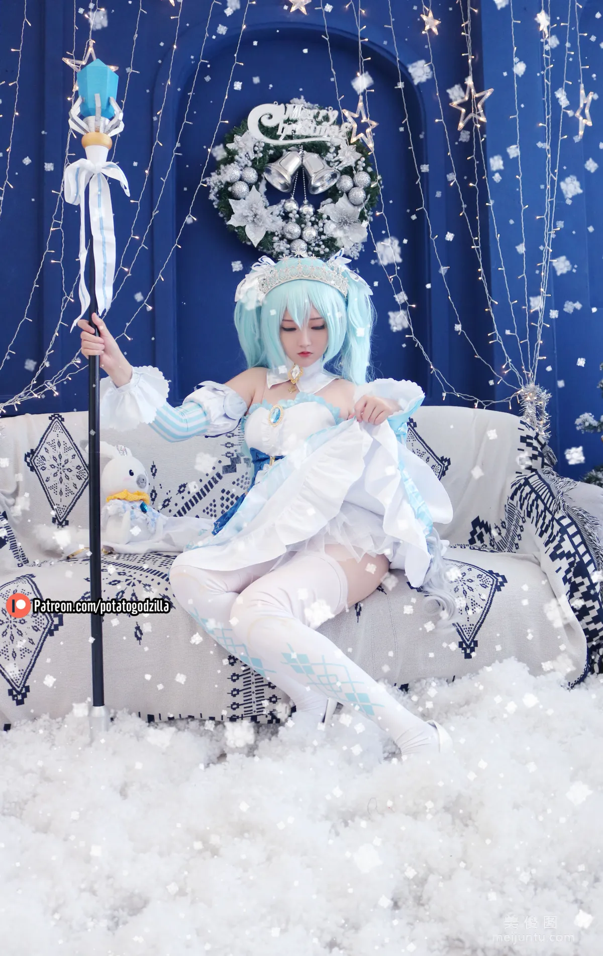 Coser小姐姐Potato Godzilla - Snow Miku20