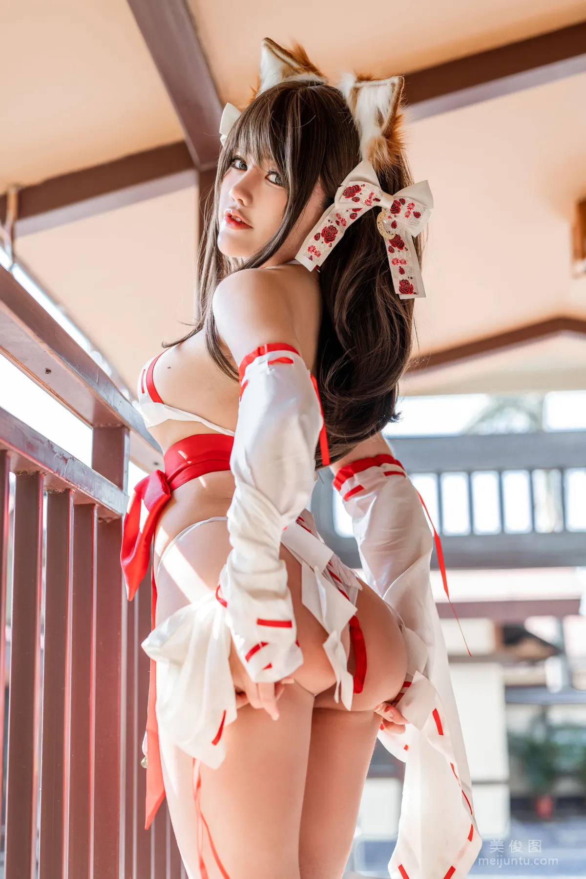 [COS福利] 蠢沫沫&一笑芳香沁 - 双人狐  写真套图9