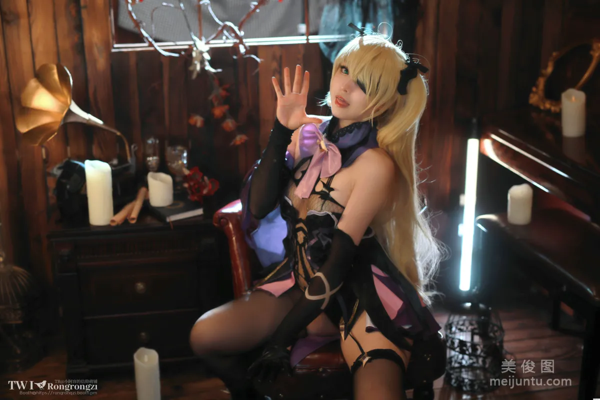 [Cosplay] Xiaorong Zaigu Gugu - Fischl Photo Set photo 15