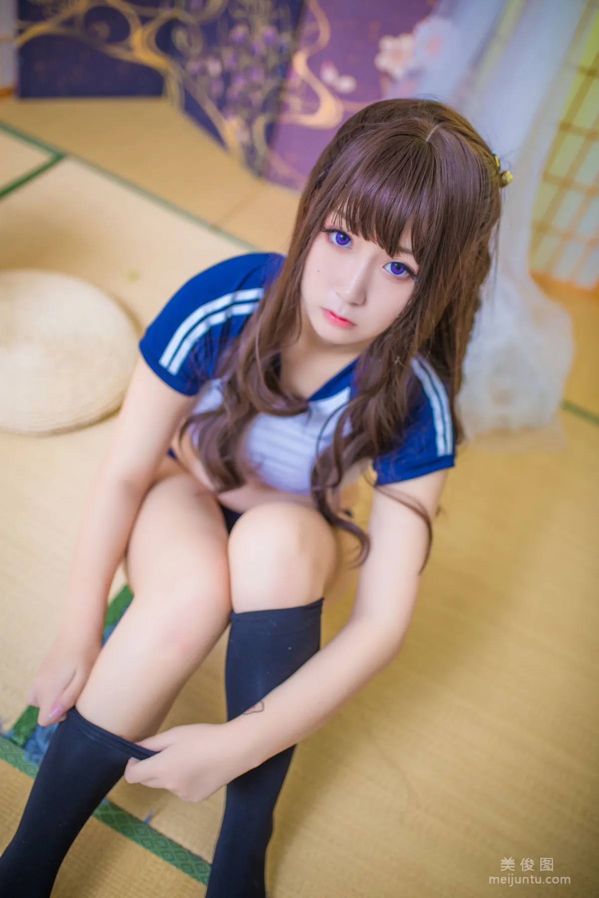[COS福利] 巨乳猫九酱Sakura - 体操服22