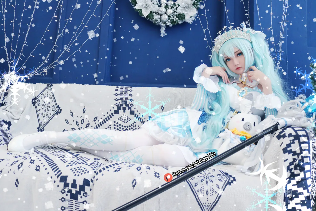 Coser小姐姐Potato Godzilla - Snow Miku10