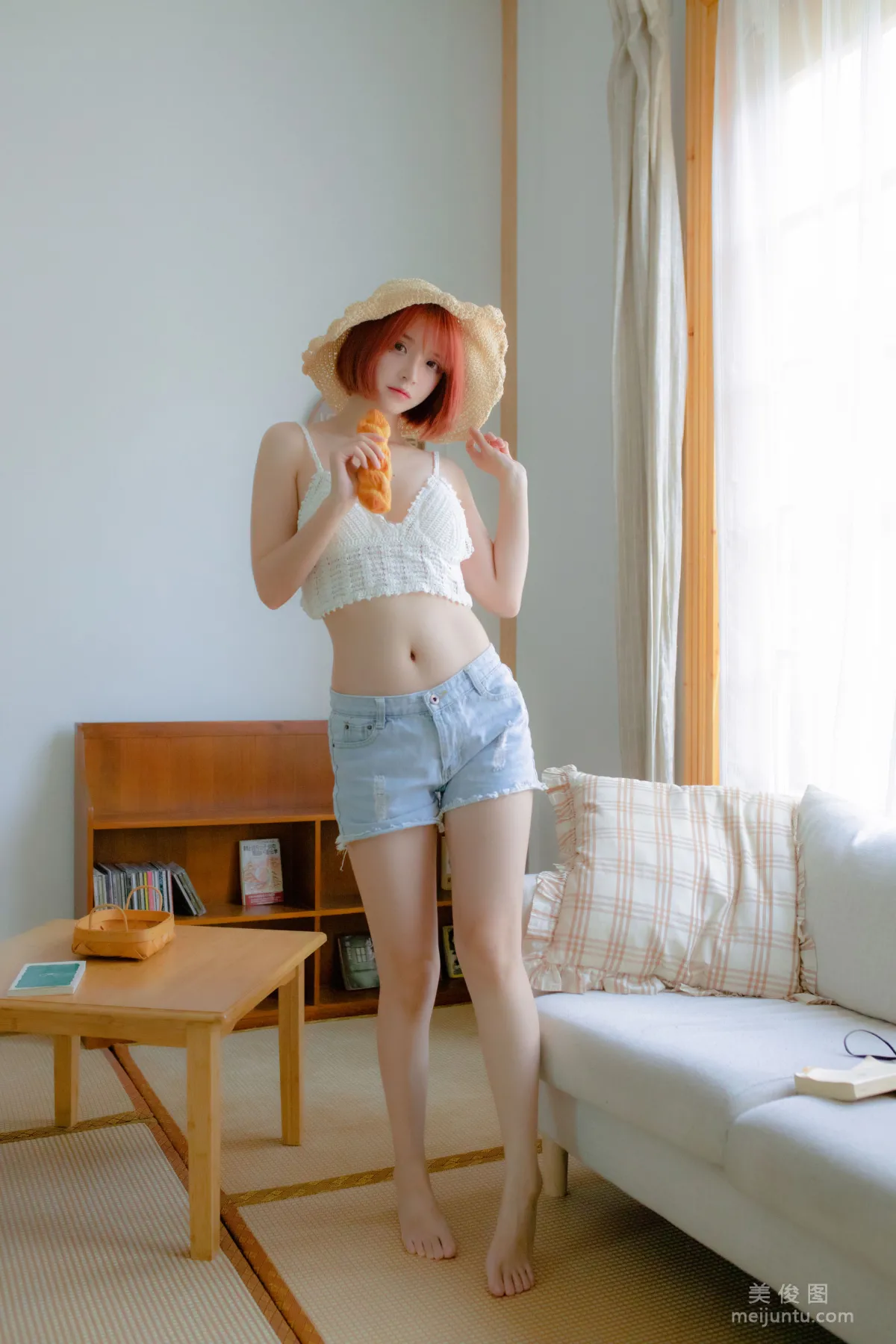 [COS福利] 瘋貓ss - 草帽女孩 5