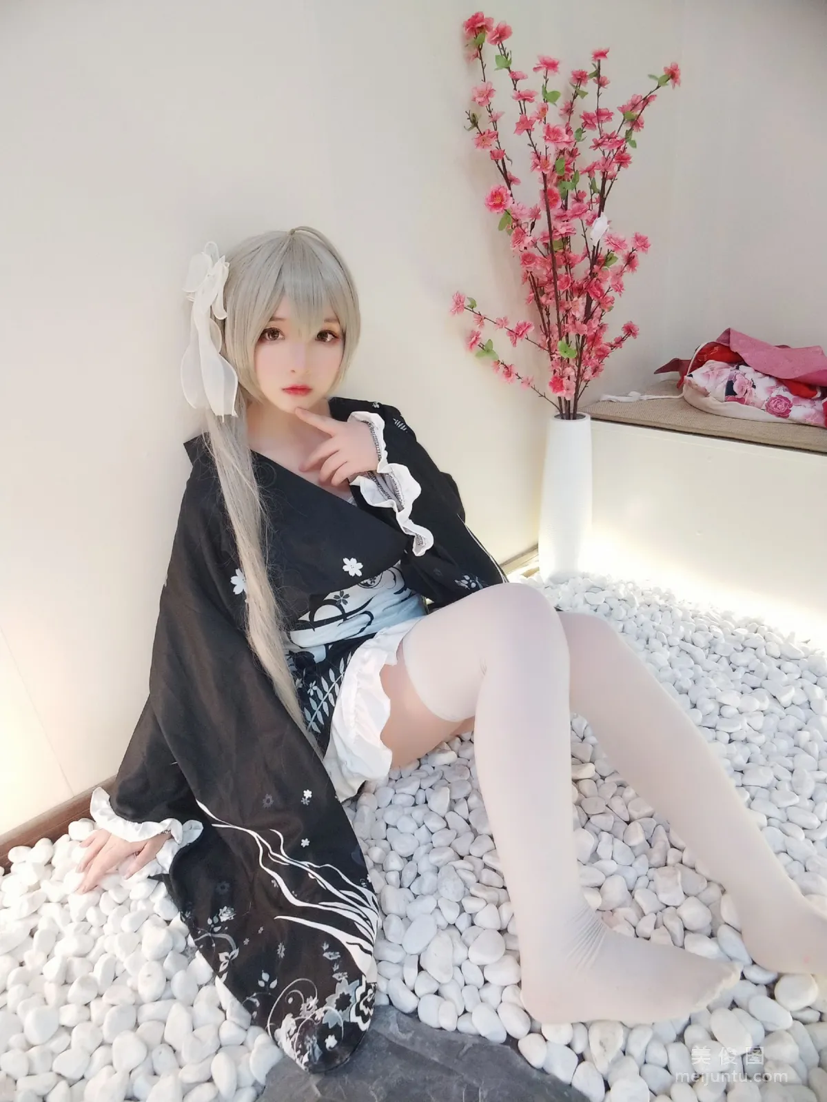 [Cos Welfare] Guchuan kagura - Qiongmei Kimono photo 29