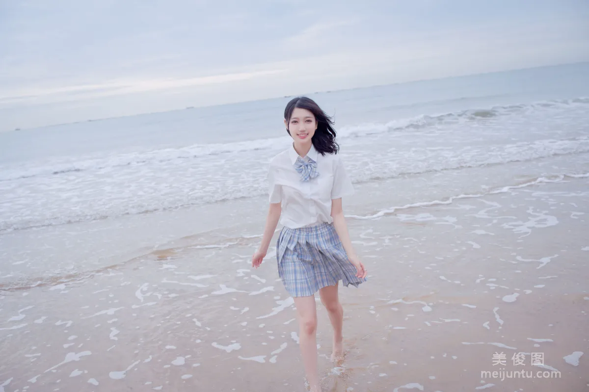 [COS福利] 周叽是可愛兔兔 - 海邊jk 30