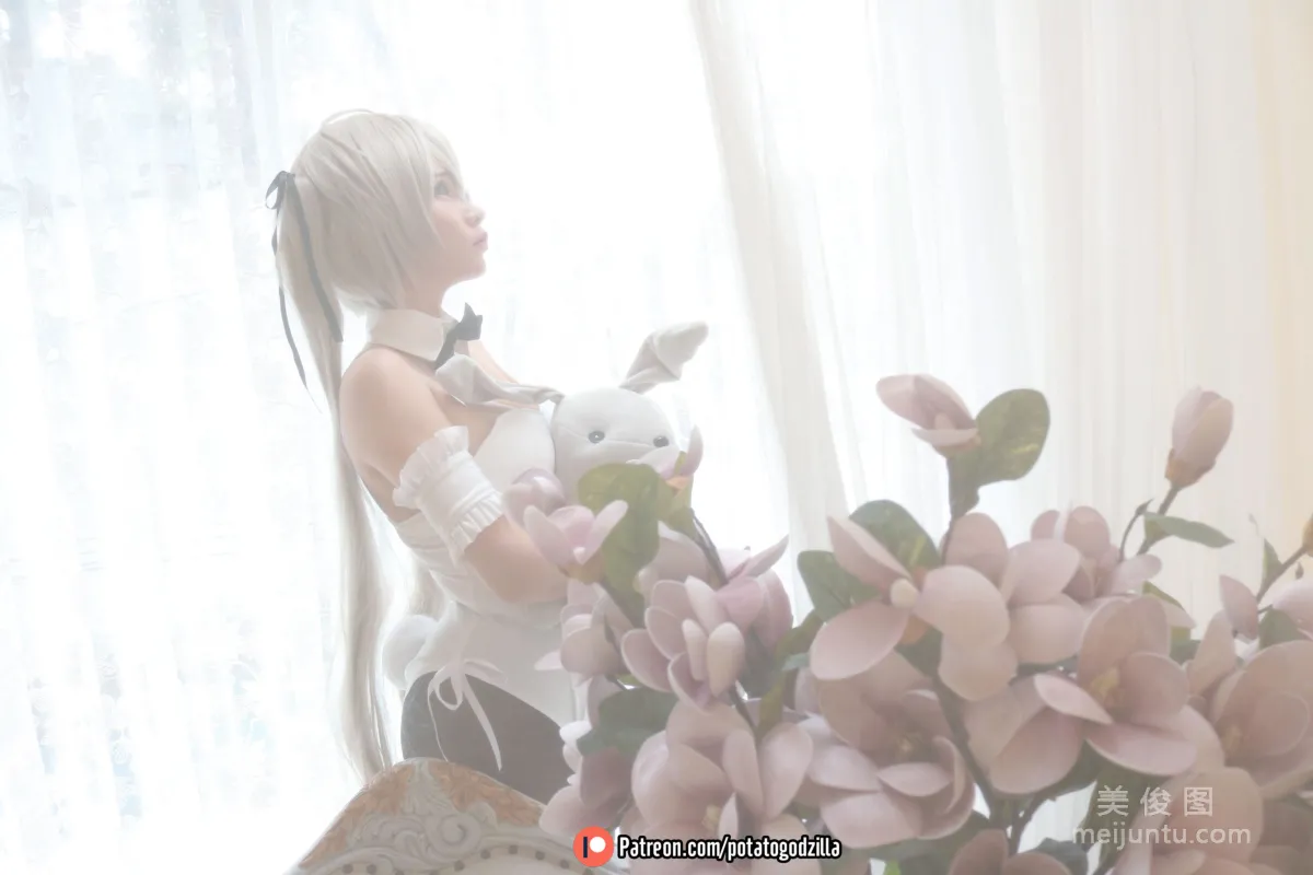 Coser小姐姐Potato Godzilla - Sora Kasugano Bunny Suit14