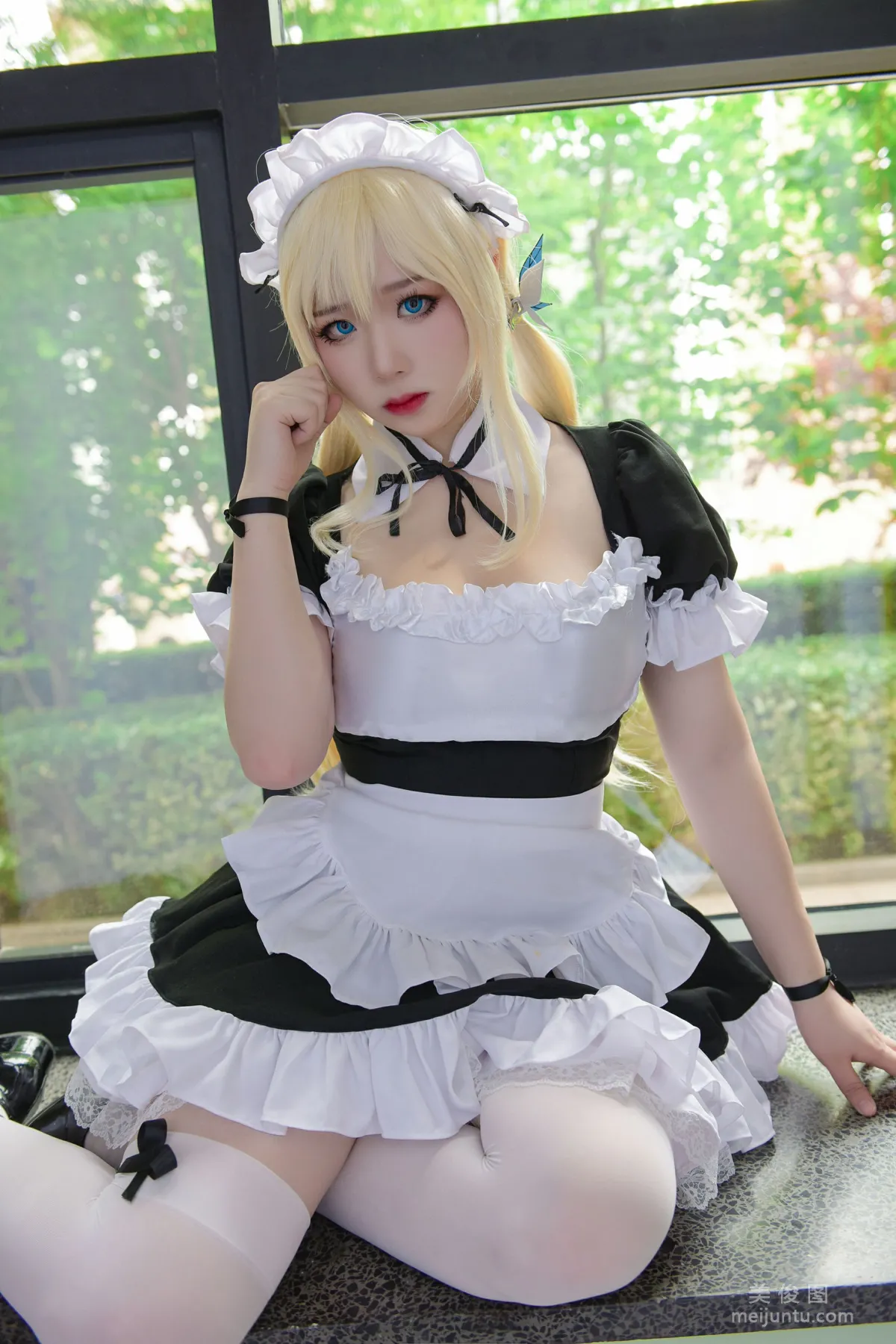 [COS福利] 皮皮奶可可爱了啦 - 柏崎星奈女仆 写真套图1