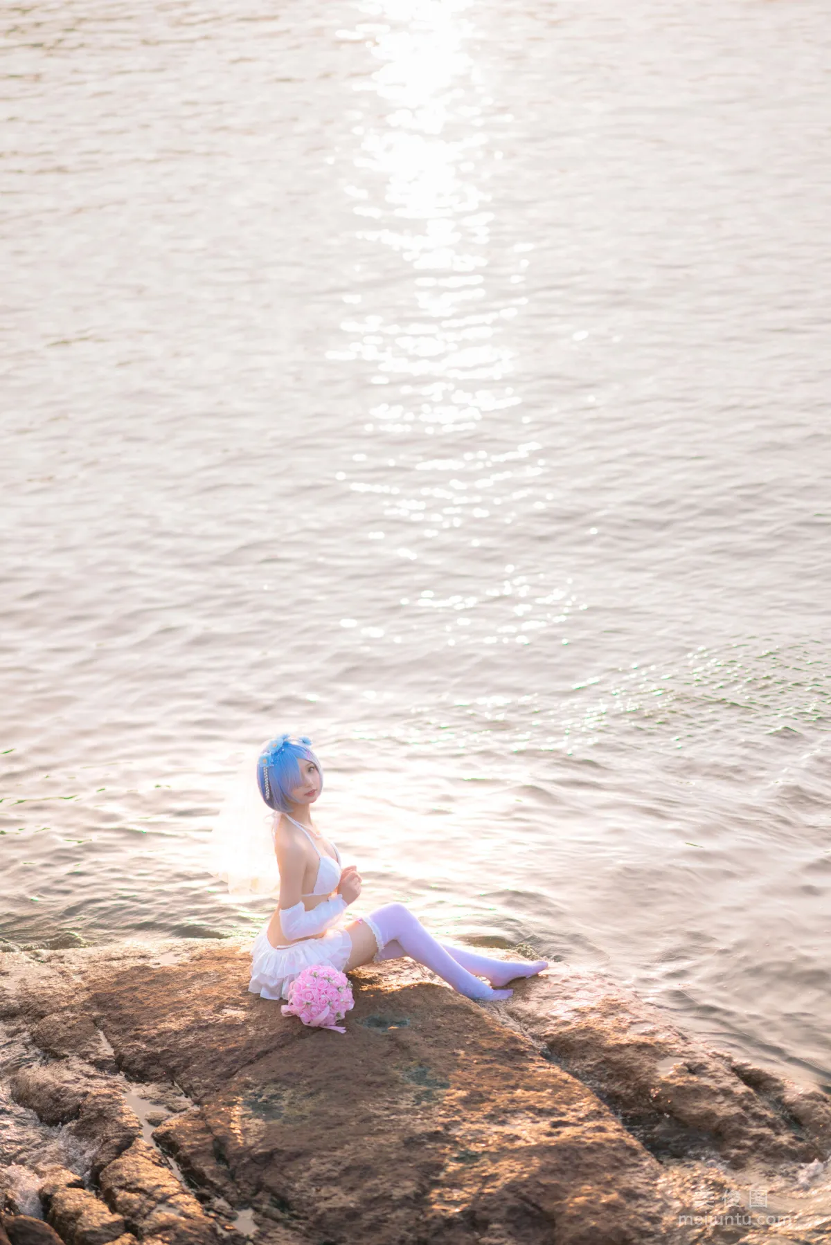 [COS Welfare] Cheng Zimiao - Rem Seaside Wedding Dress Bride photo 12