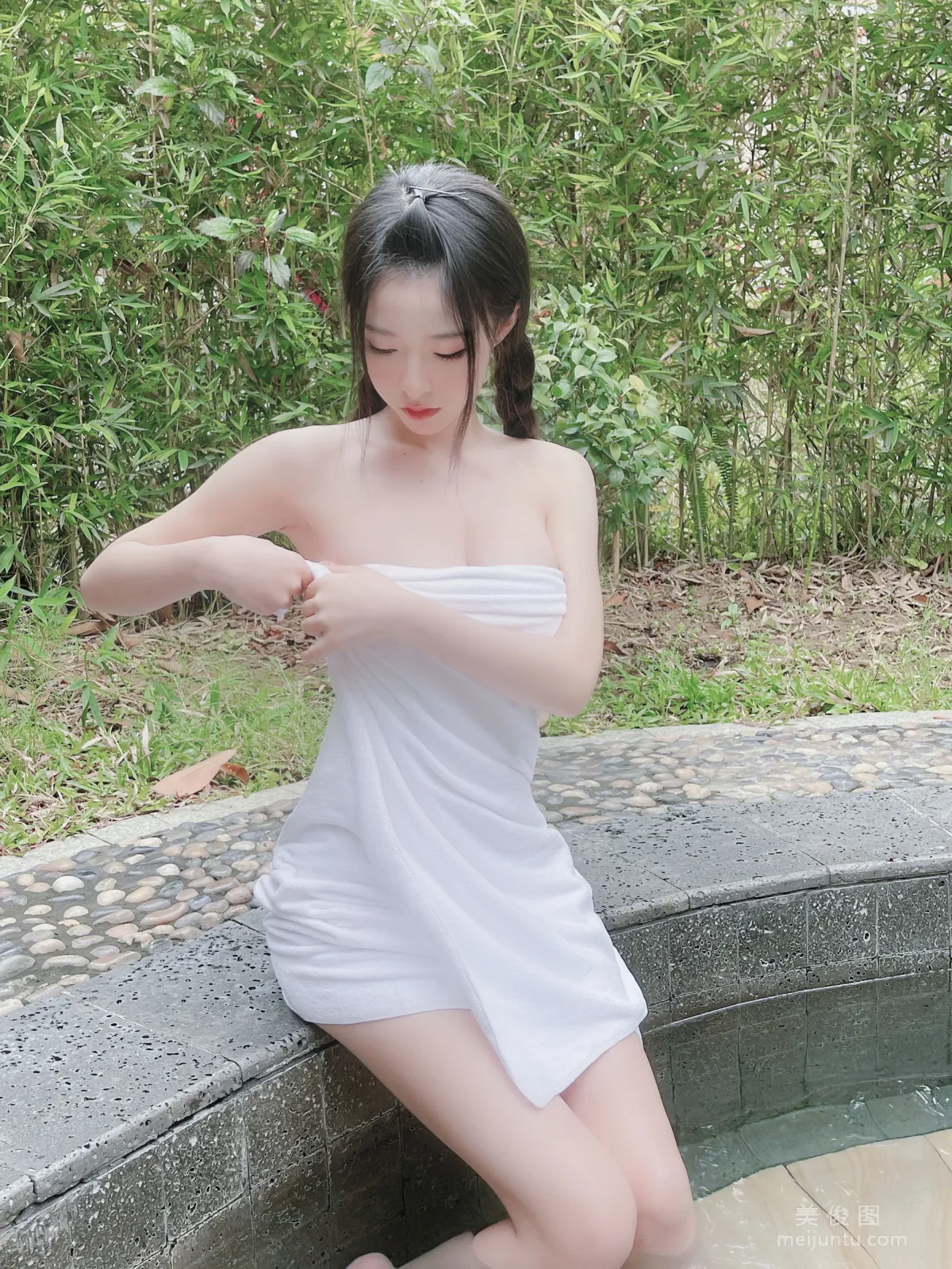 [Cosplay] Beauty Qingshui Younai - Hot Spring Bath Towel photo 10