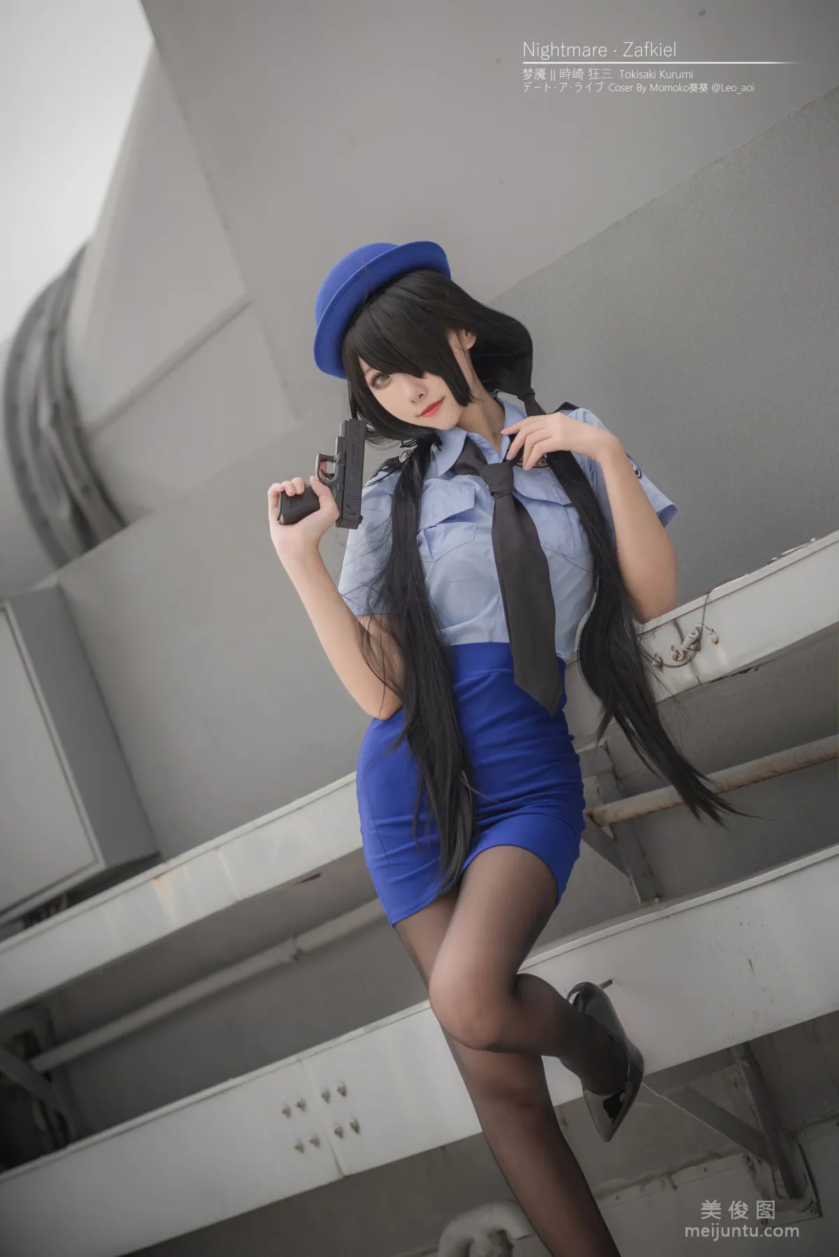 [Cos Welfare] Weibo Girl Momoko Kuikui - Kurumi Policewoman Photo Set photo 19