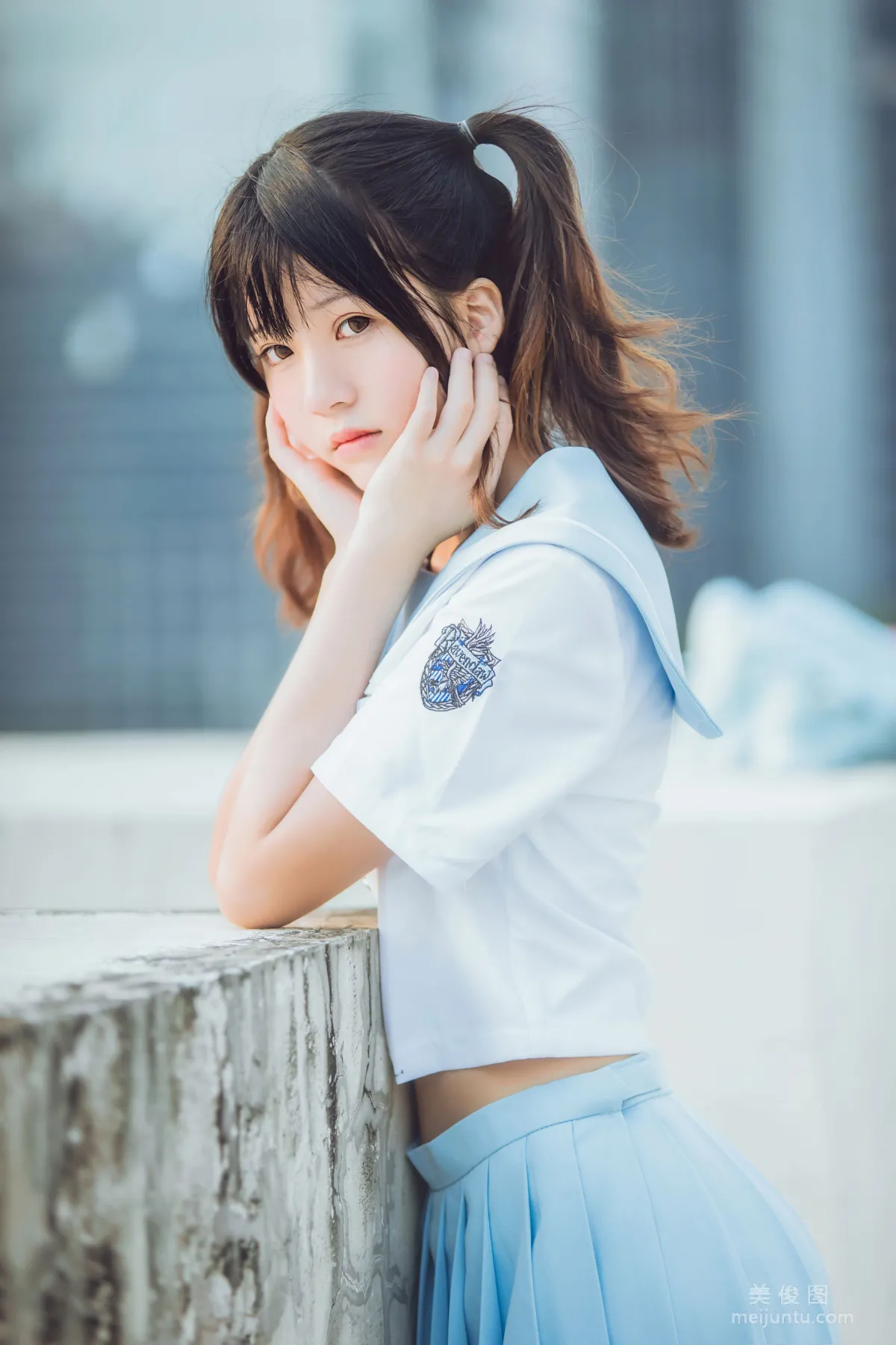 [COS福利] 桜桃喵 - 少女之微风轻轻起 写真套图9
