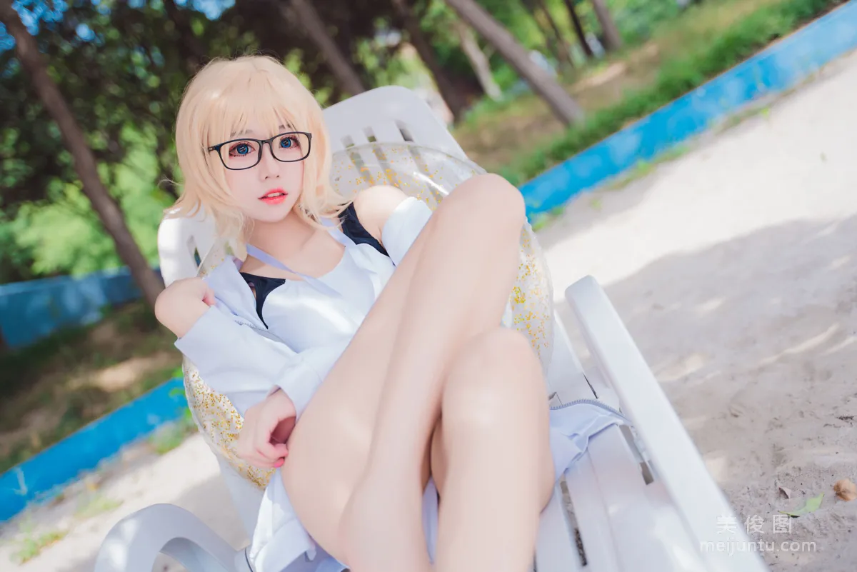 [COS福利] 猫君君MaoJun - 贞德竞技泳装 写真套图33