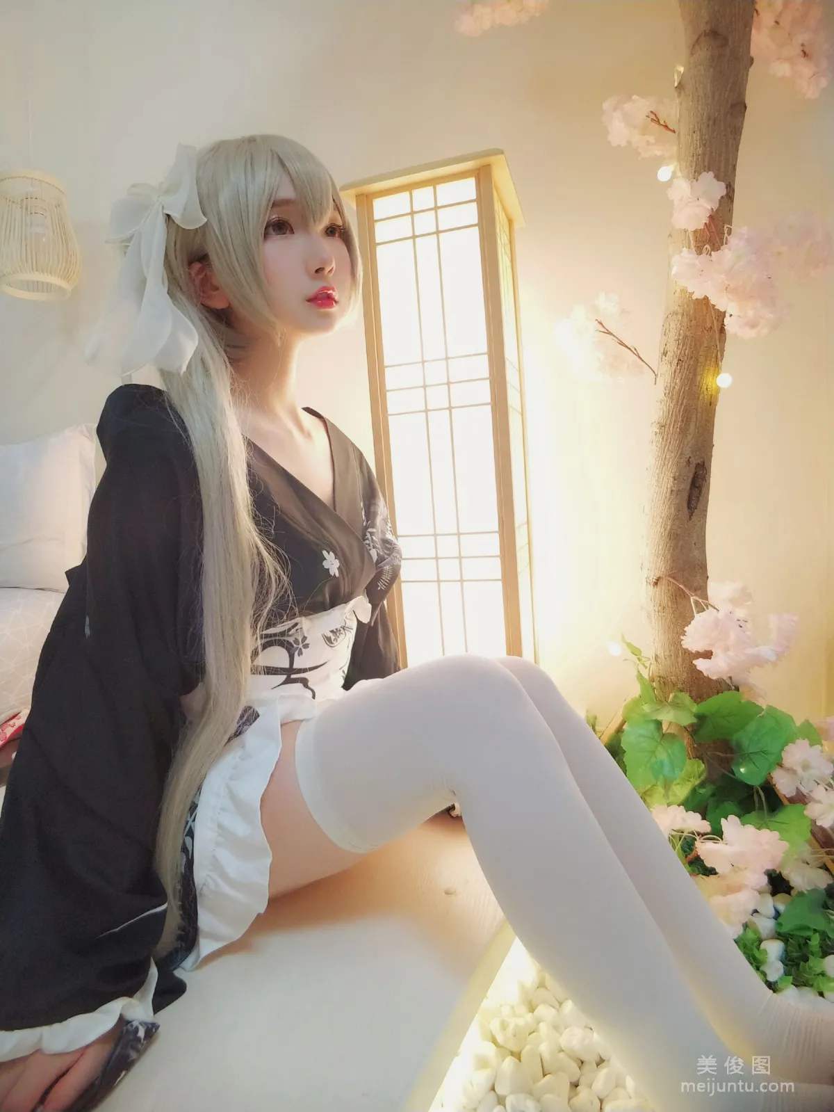 [Cos Welfare] Guchuan kagura - Qiongmei Kimono photo 2