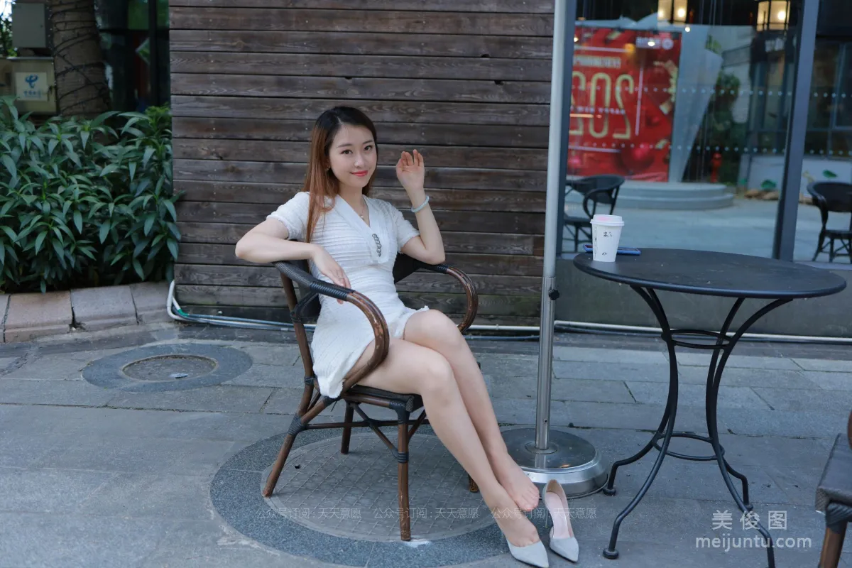 [IESS] Silk Enjoyer 814: Xiao Jie, Sheer Stockings and White Dress Pretty Lady photo 30