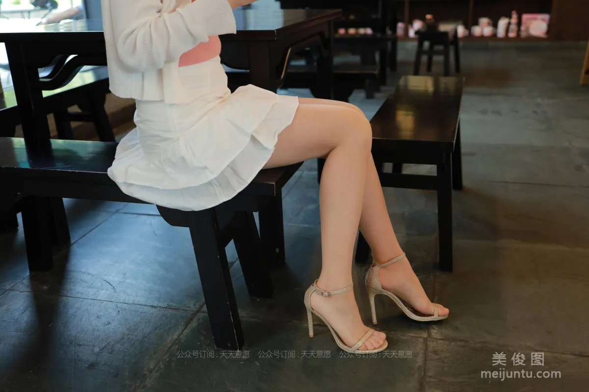 [IESS] Silk Enjoyer 805: Xiao Jie, Playful Little White Dress photo 9
