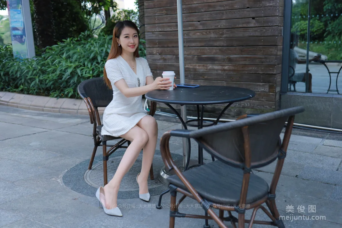 [IESS] Silk Enjoyer 814: Xiao Jie, Sheer Stockings and White Dress Pretty Lady photo 79