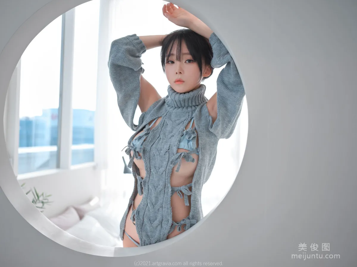 [ARTGRAVIA] VOL.243 Ming Sunha, Hole Sweater + Sexy Lingerie photo 24