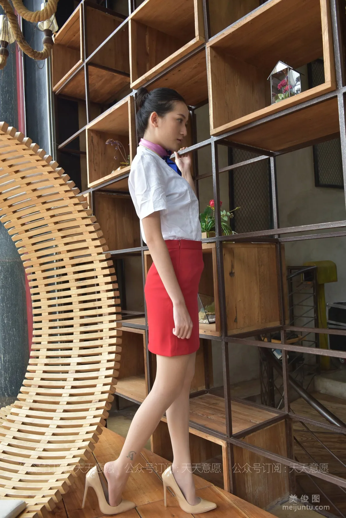 [IESS] Silk Enjoyer 803: Xiao Xiao, Red Dress Professional Attire Display photo 47