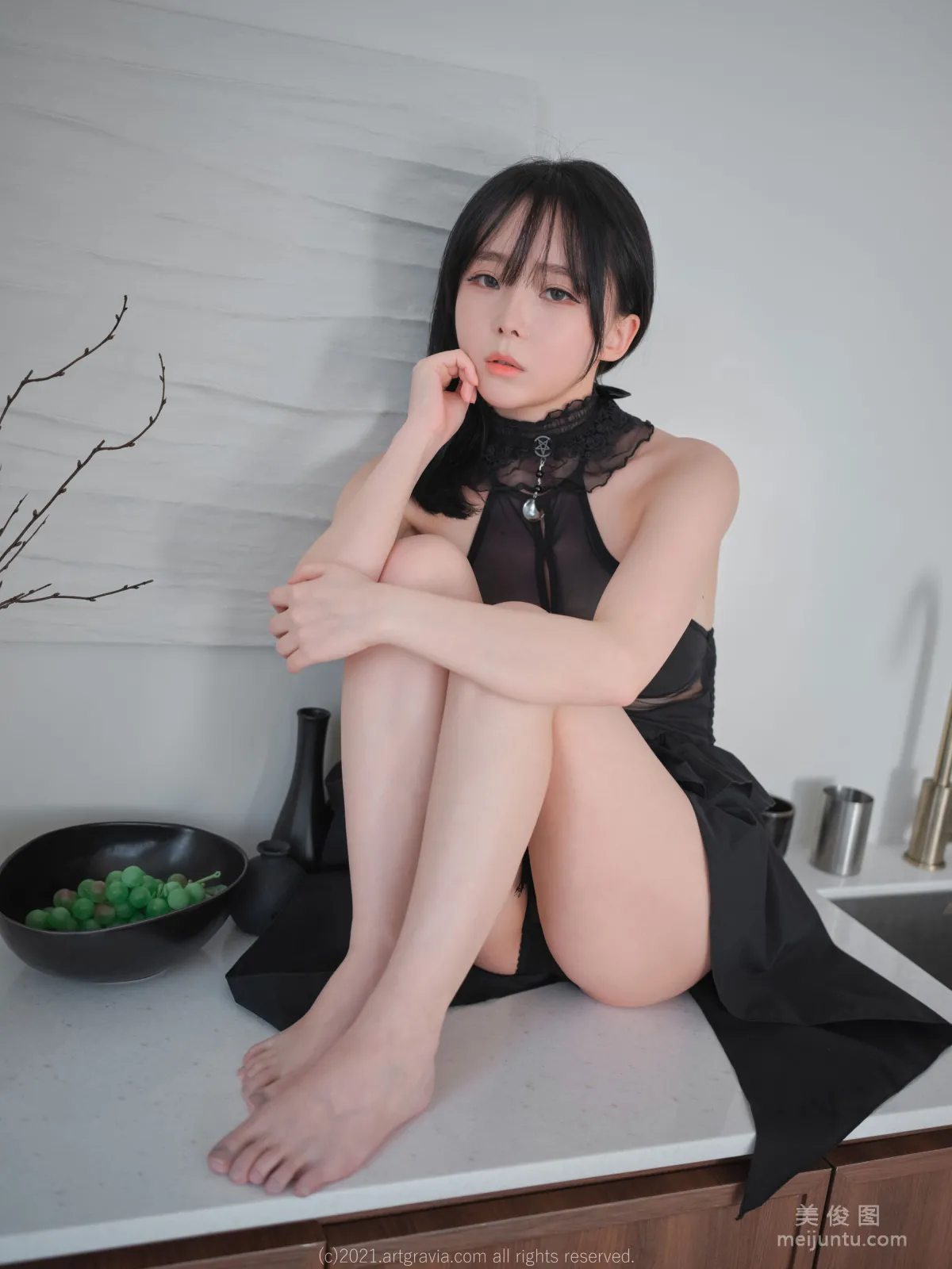 [ARTGRAVIA] VOL.243 Ming Sunha, Hole Sweater + Sexy Lingerie photo 44