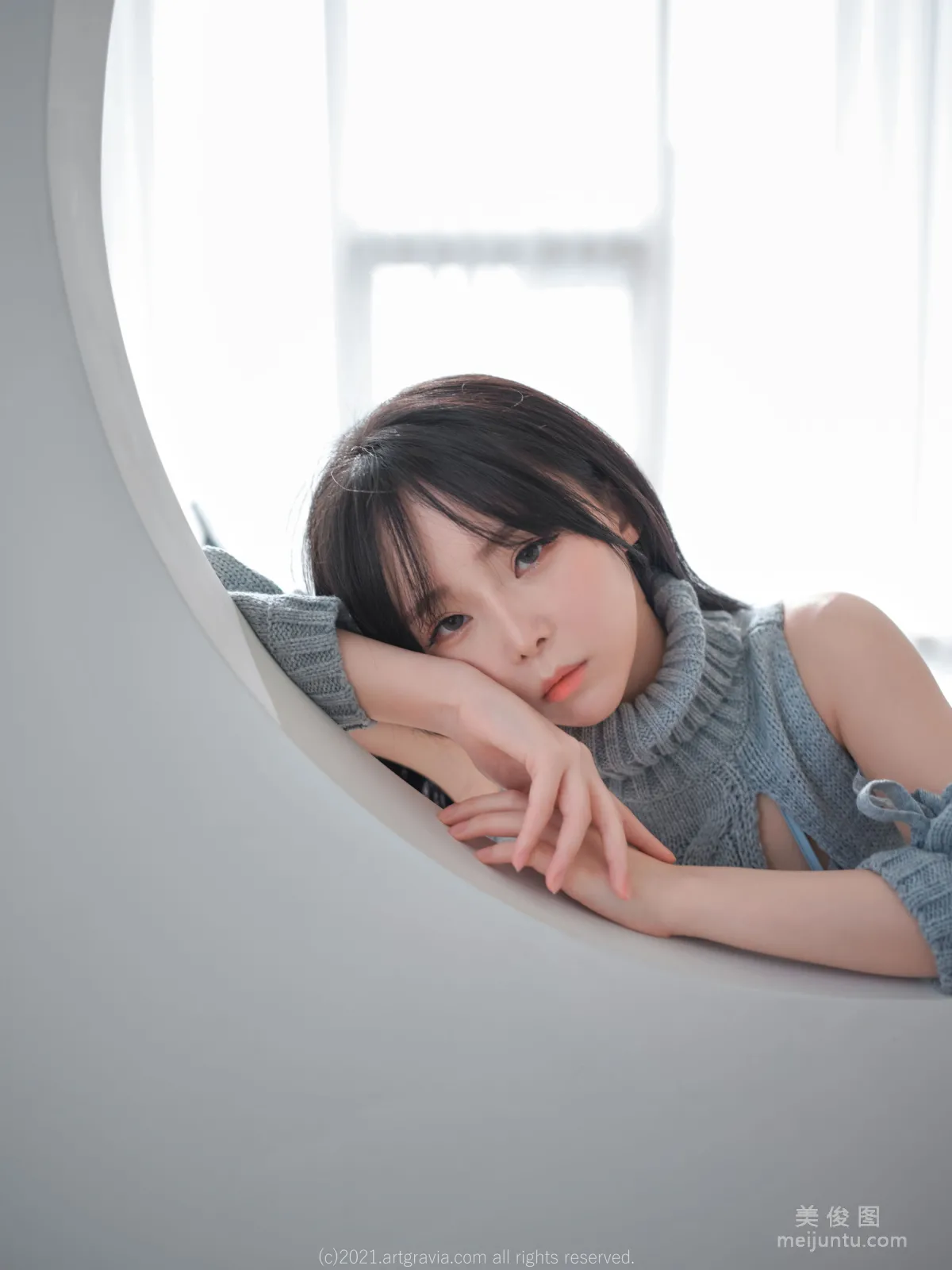 [ARTGRAVIA] VOL.243 Ming Sunha, Hole Sweater + Sexy Lingerie photo 20