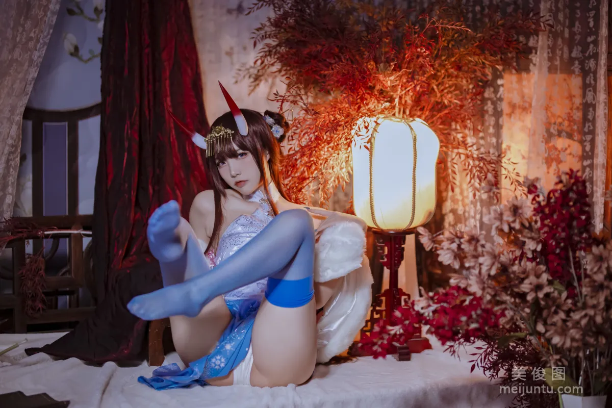 人气Coser二佐Nisa - 碧蓝航线 能代旗袍 写真套图18