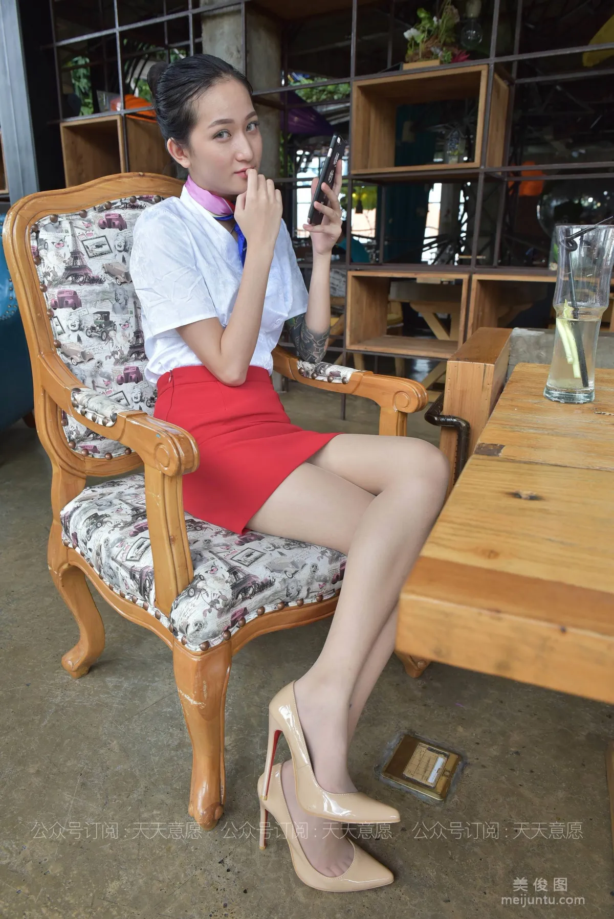 [IESS] Silk Enjoyer 803: Xiao Xiao, Red Dress Professional Attire Display photo 23