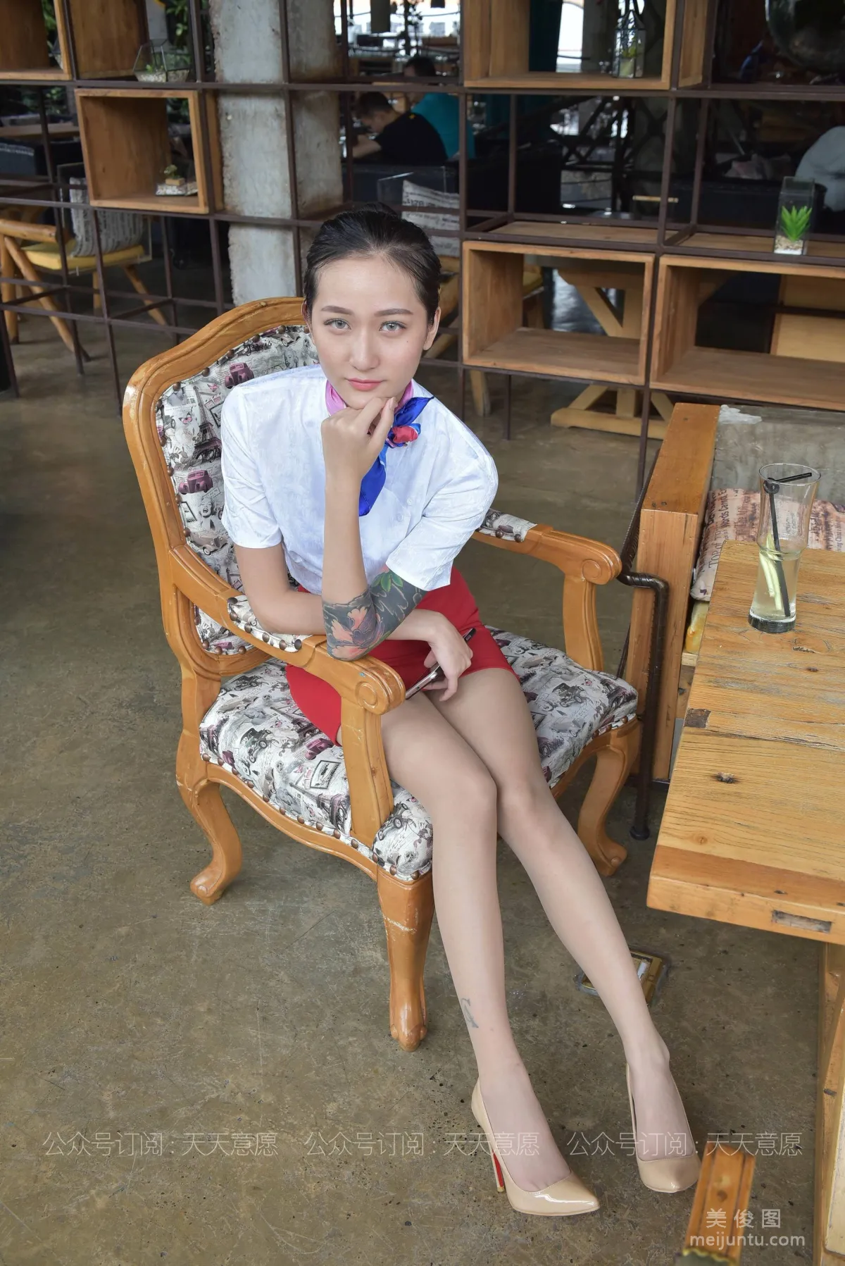 [IESS] Silk Enjoyer 803: Xiao Xiao, Red Dress Professional Attire Display photo 72