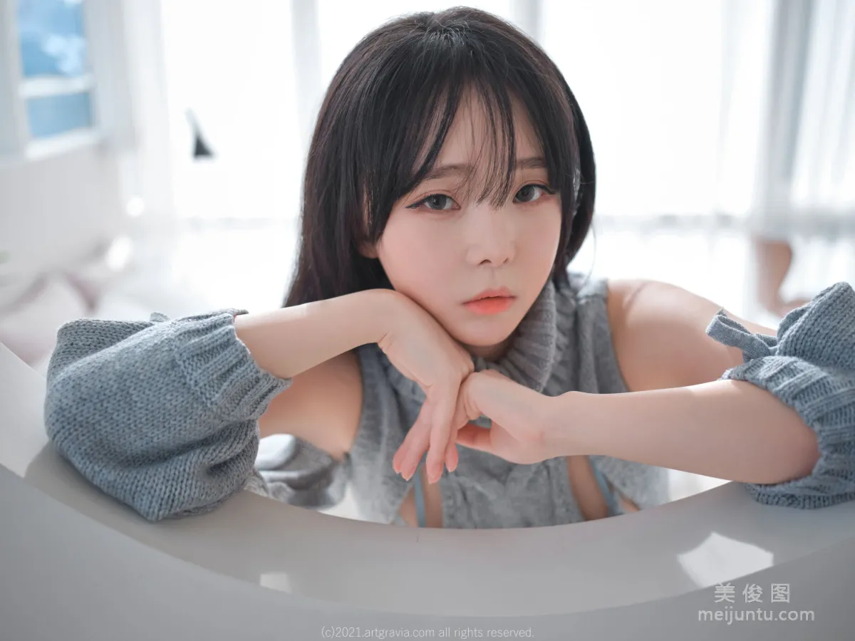 [ARTGRAVIA] VOL.243 Ming Sunha, Hole Sweater + Sexy Lingerie photo 18