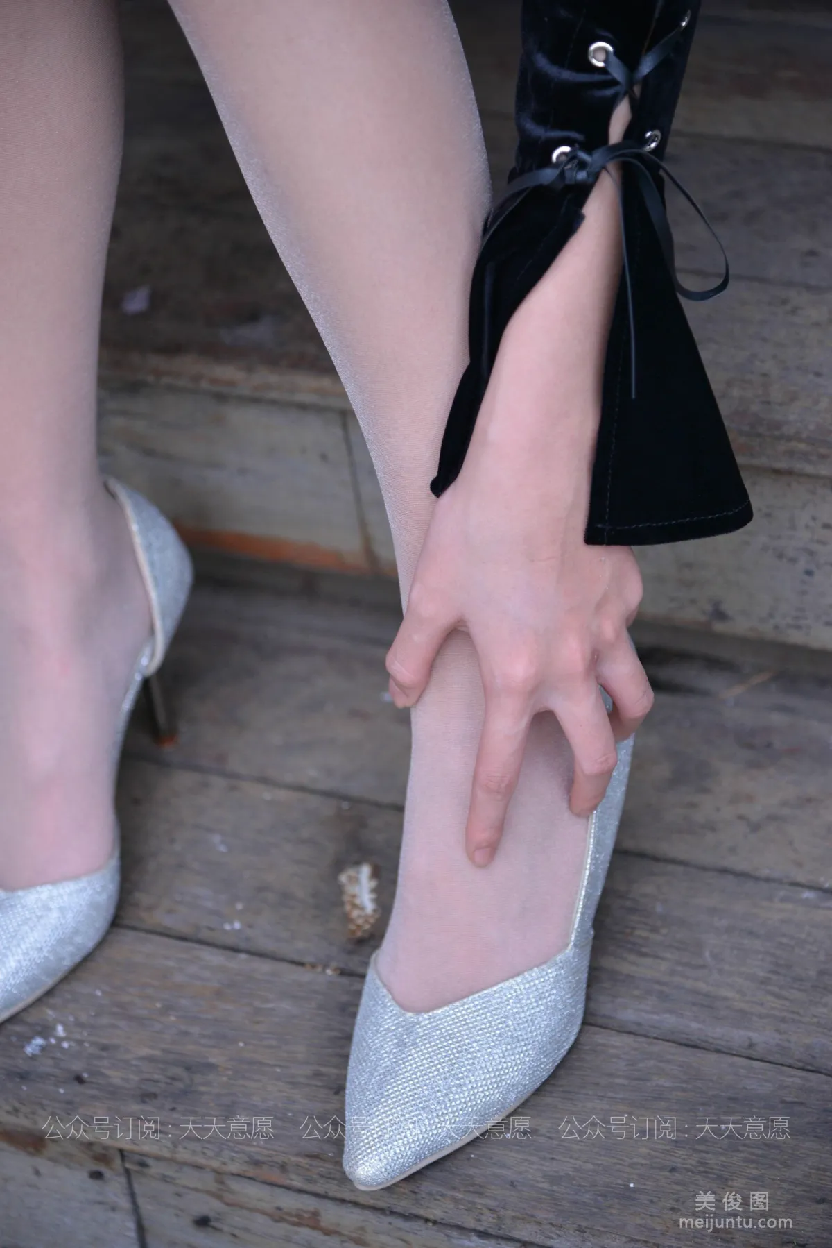 [IESS] Silk Enjoyer 793: Xiao Xiao, Black Lace-Up on the Stairs photo 53